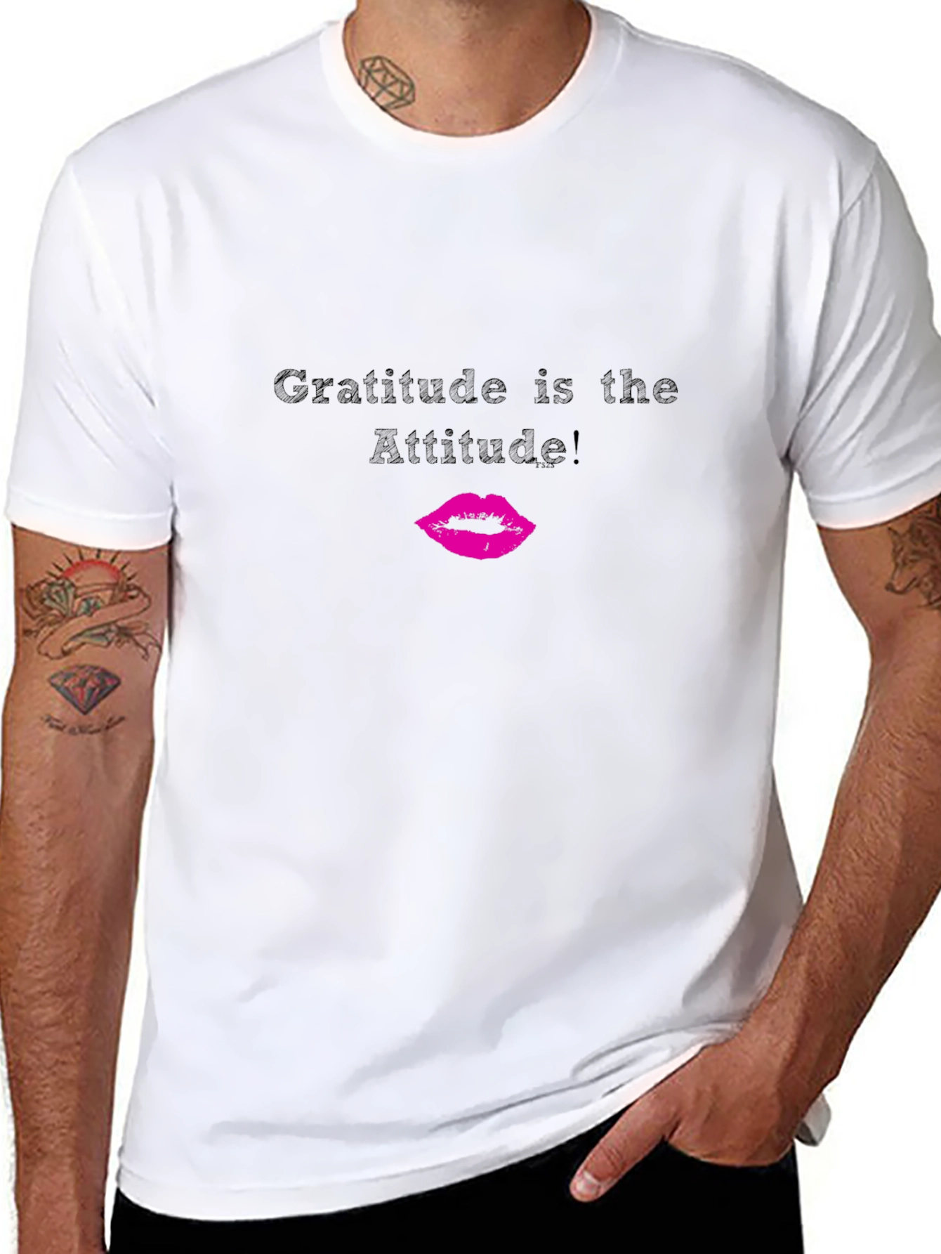 Gratitude Attitude Black Graphic Tee