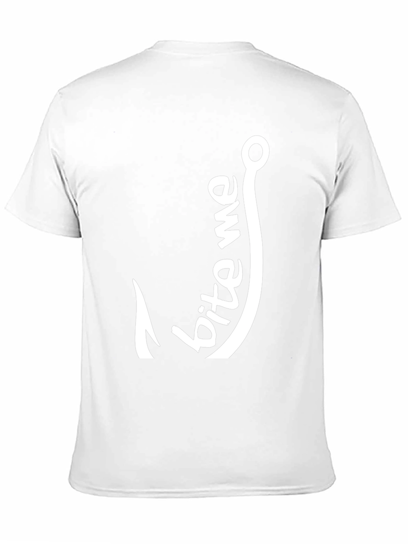 Bite Me Fishing Hook Graphic Tee - Black