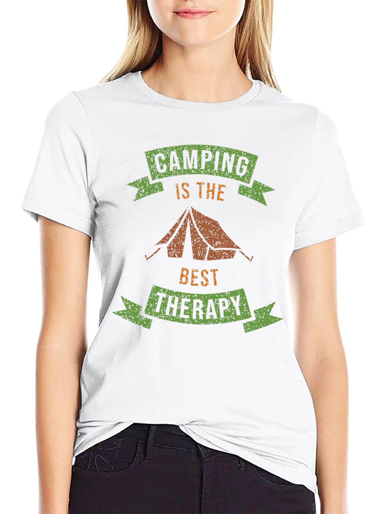 Camping is Therapy T-Shirt - Outdoor Adventure Tee