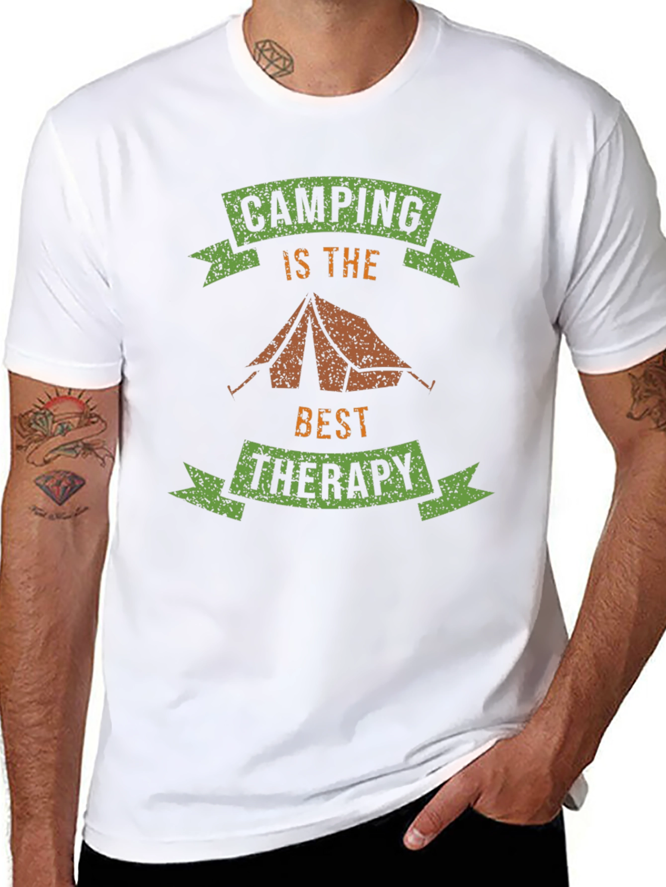 Camping is Therapy T-Shirt - Outdoor Adventure Tee