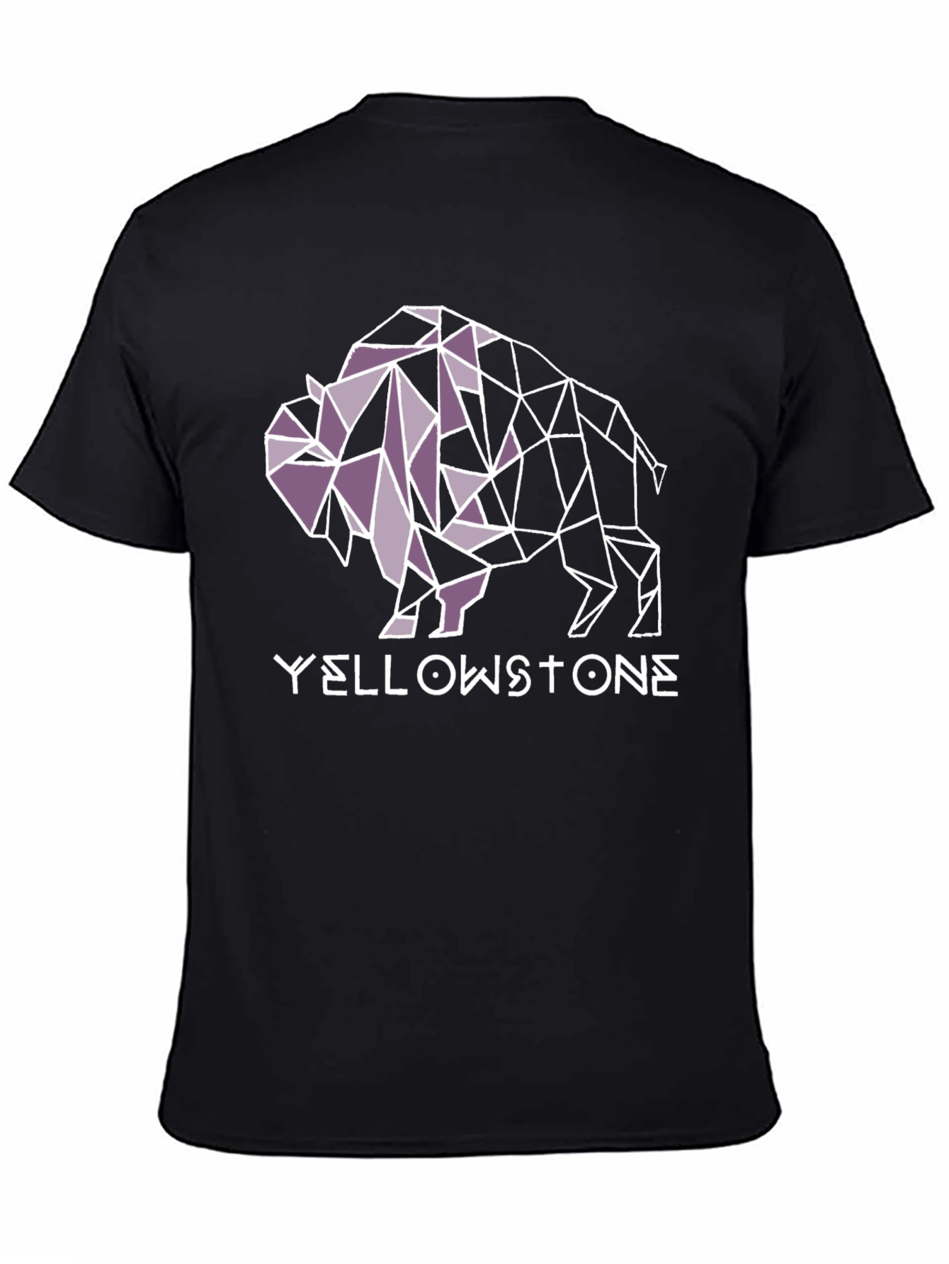 Yellowstone Buffalo Geometric Graphic Tee - Black