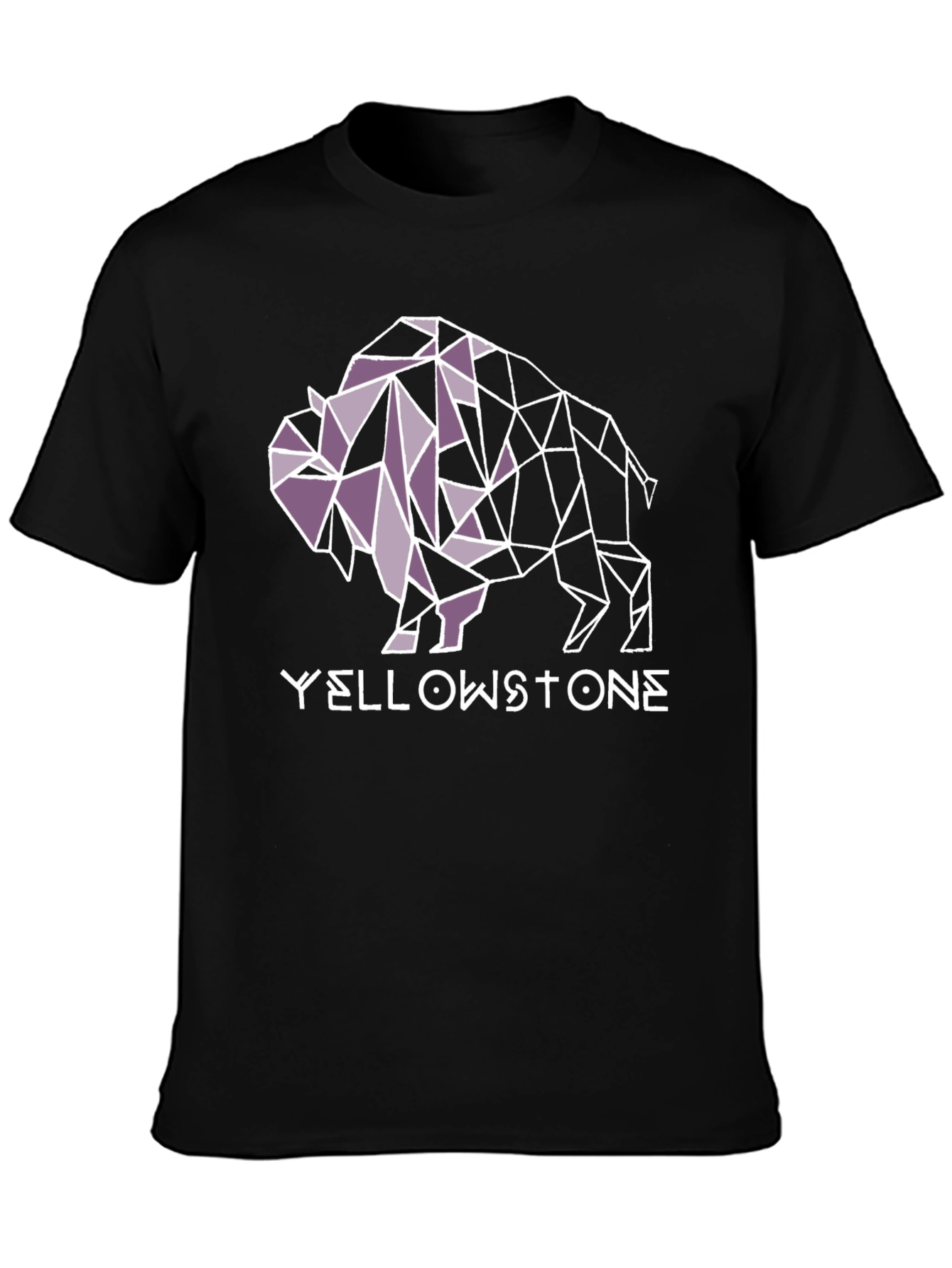 Yellowstone Buffalo Geometric Graphic Tee - Black