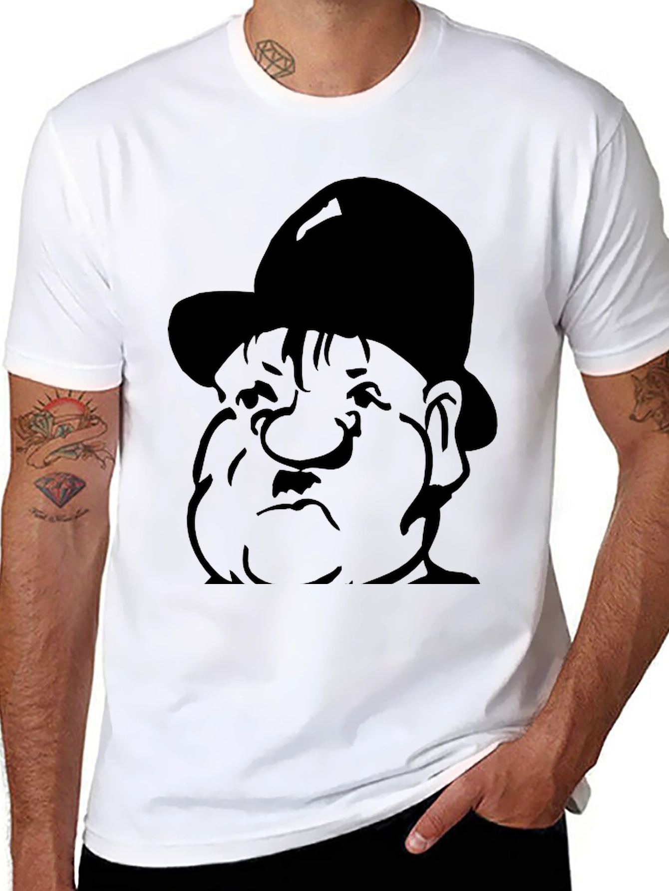 Black Curly Howard T-Shirt