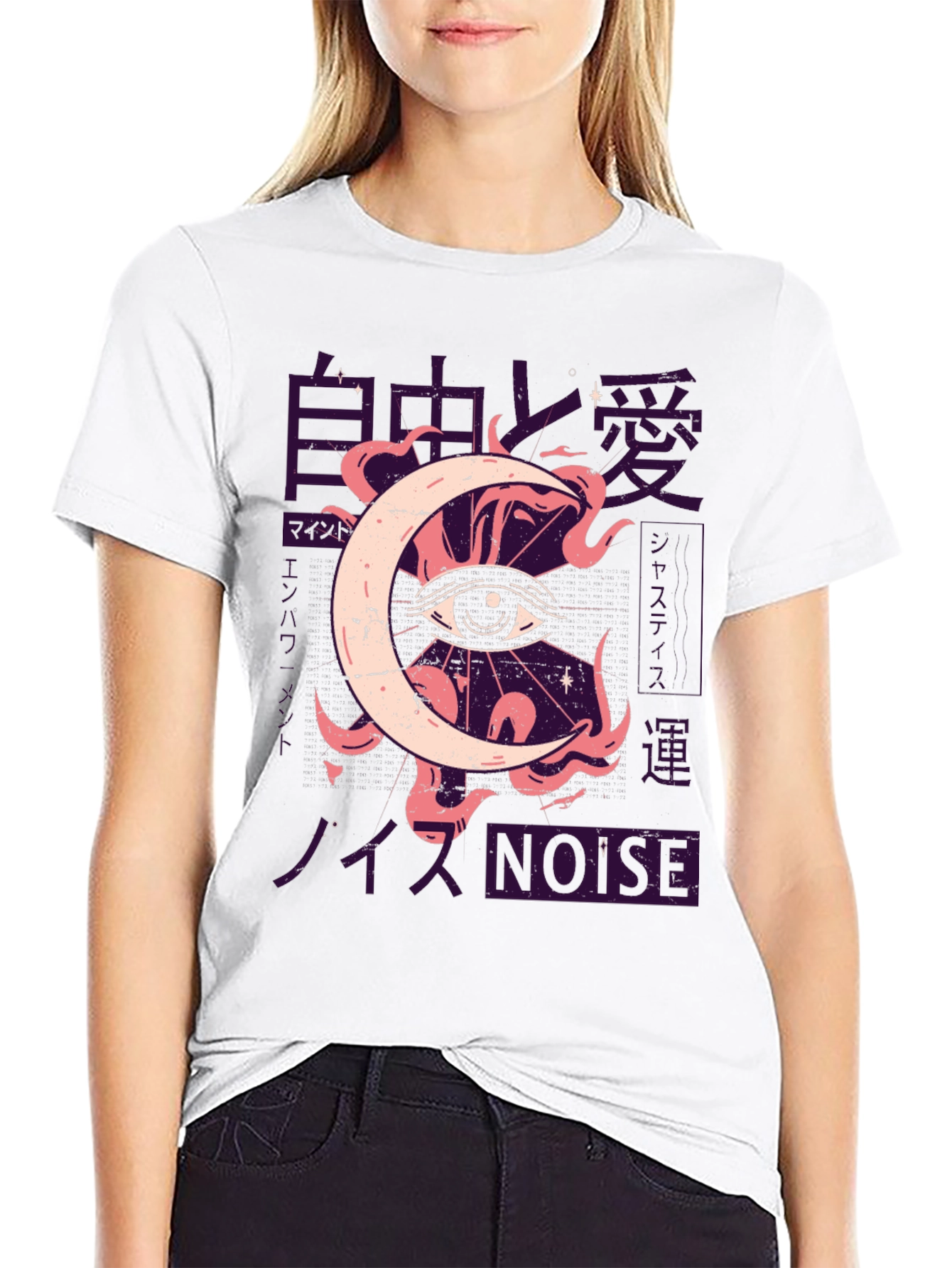 Eye Moon Graphic Tee - Black T-Shirt