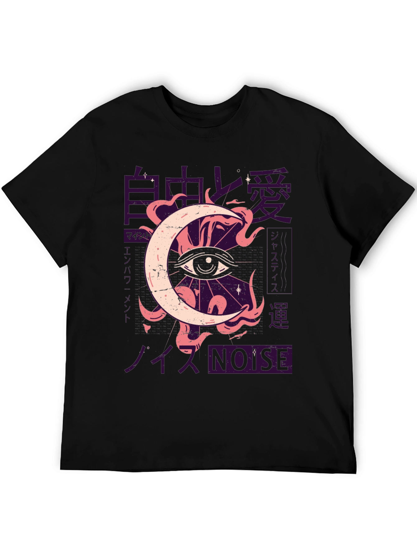 Eye Moon Graphic Tee - Black T-Shirt