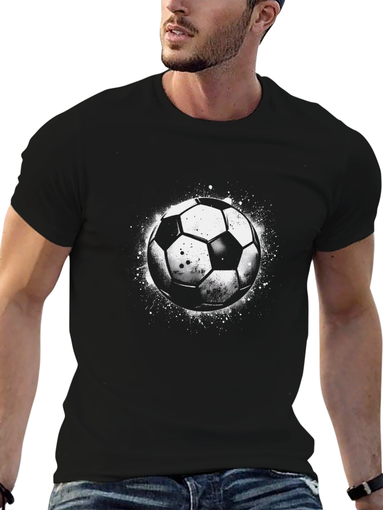 Soccer Ball Graphic T-Shirt