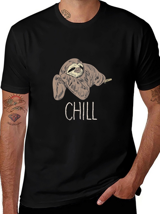 Chill Sloth Graphic Tee - Relaxed Fit