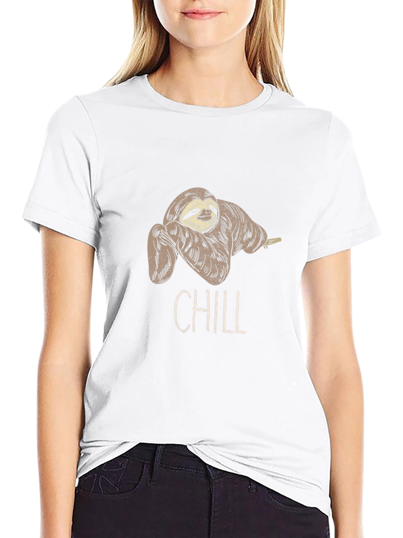 Chill Sloth Graphic Tee - Relaxed Fit