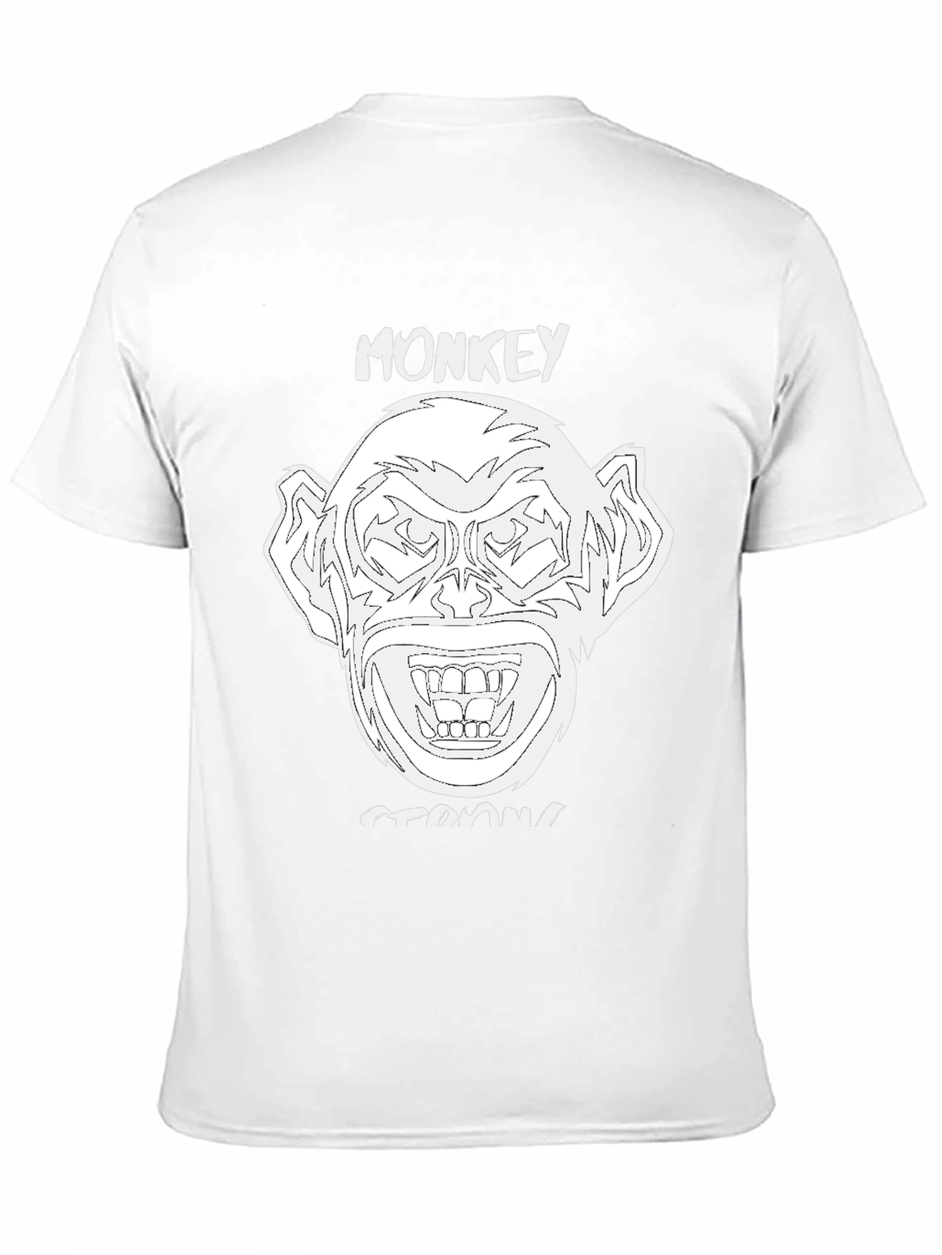 Monkey Strong Graphic Tee - Black Unisex T-Shirt