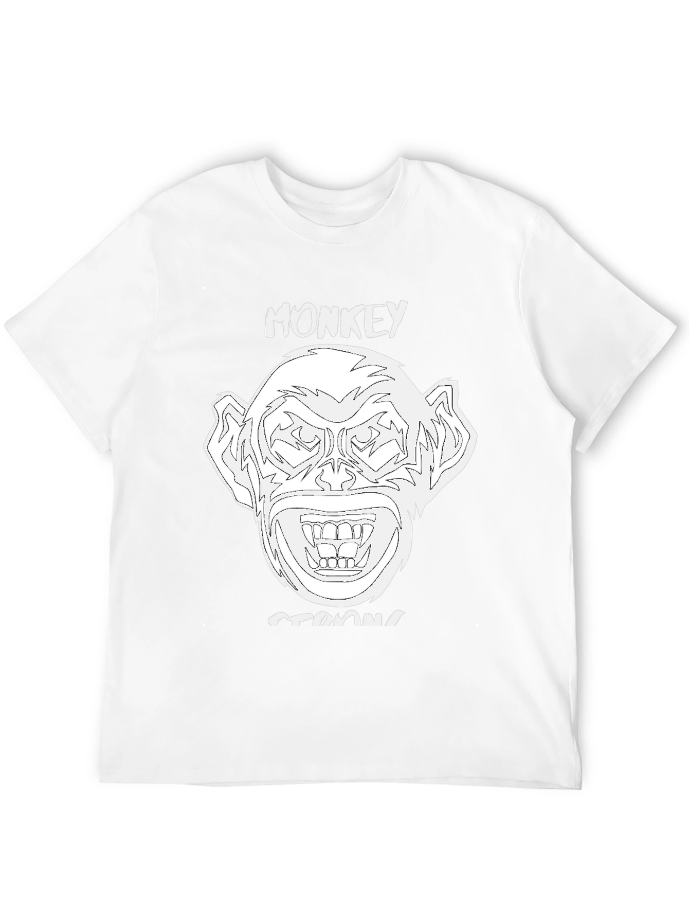 Monkey Strong Graphic Tee - Black Unisex T-Shirt