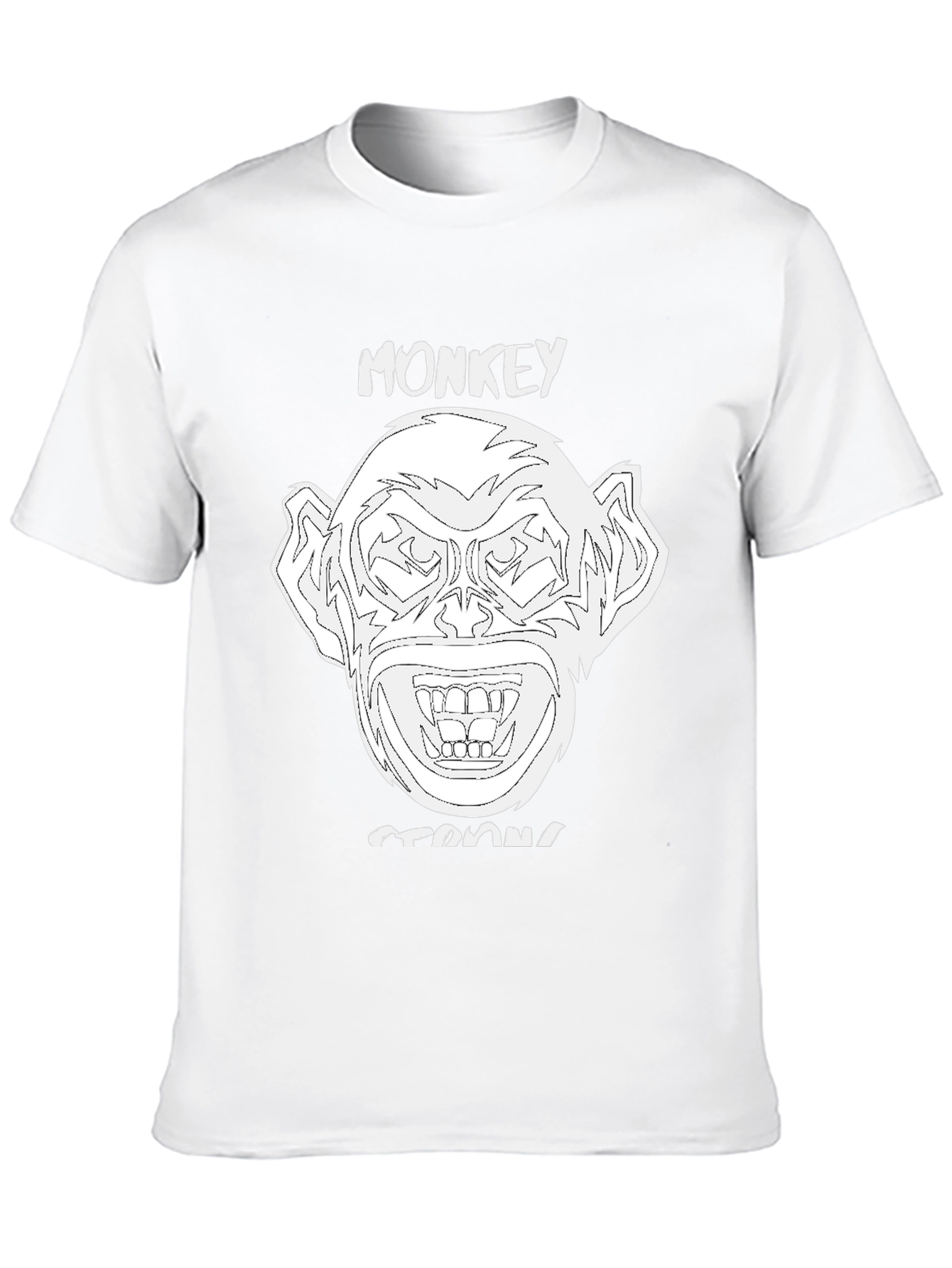 Monkey Strong Graphic Tee - Black Unisex T-Shirt