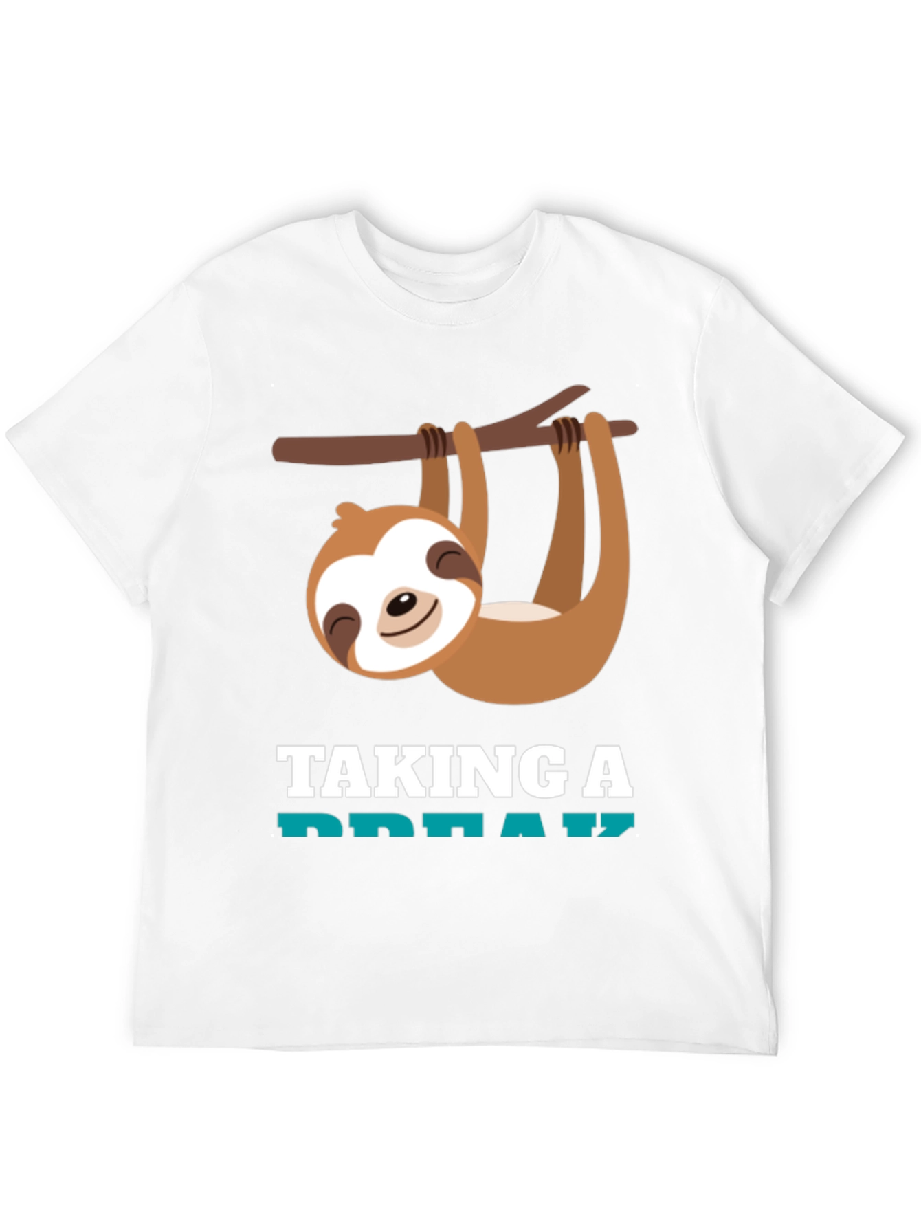Relaxed Sloth Graphic Tee - Taking a Break