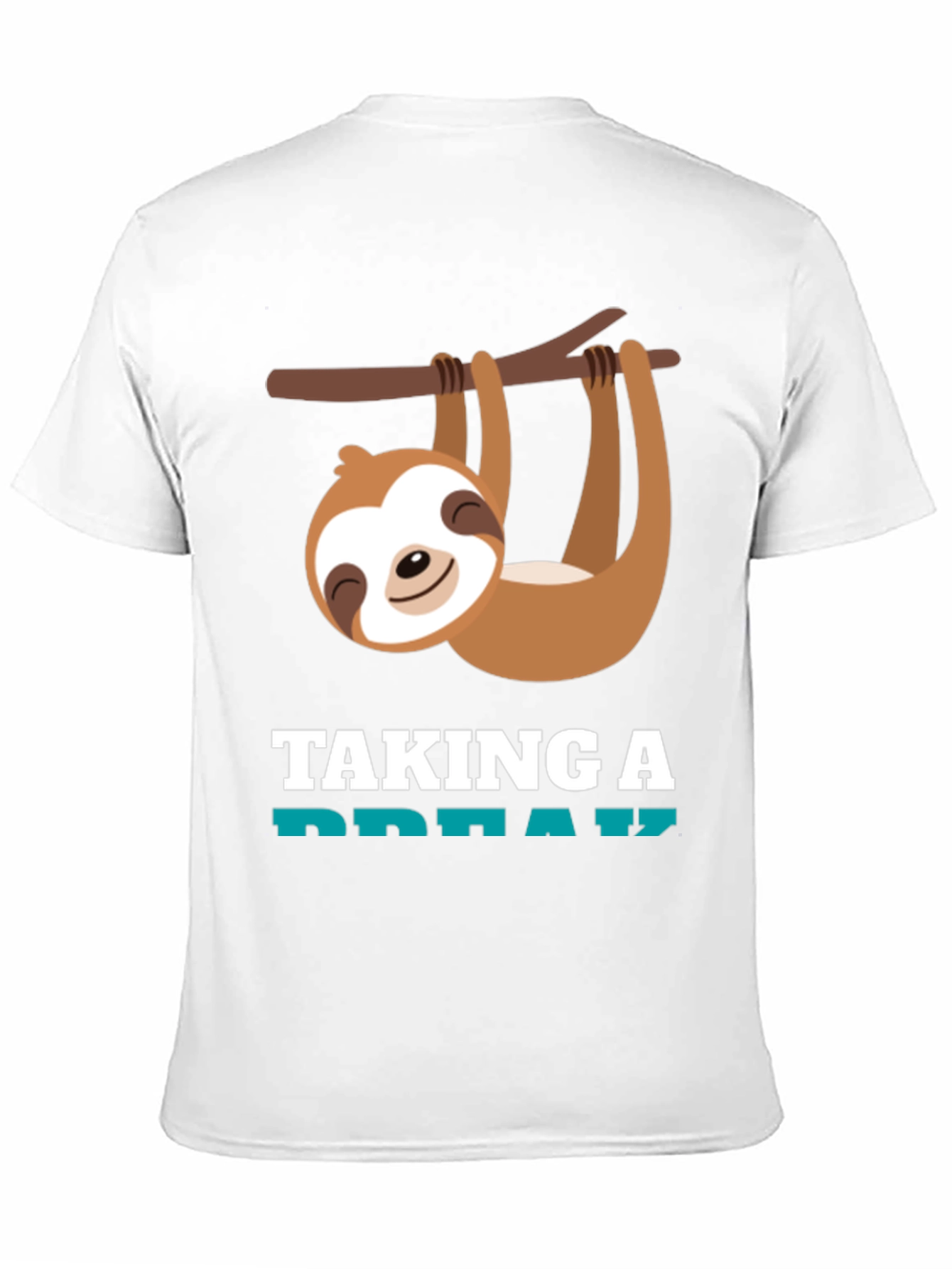 Relaxed Sloth Graphic Tee - Taking a Break