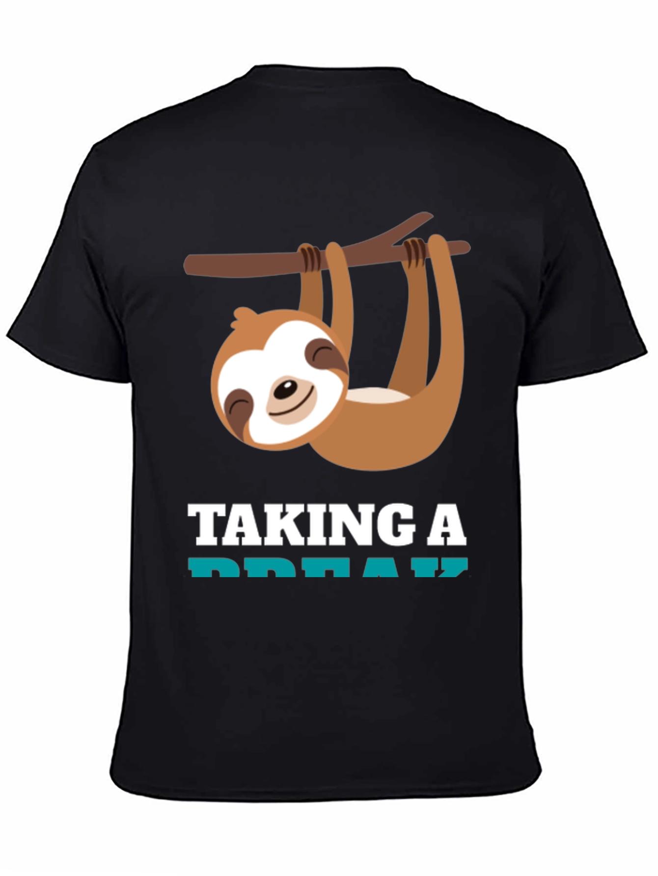 Relaxed Sloth Graphic Tee - Taking a Break