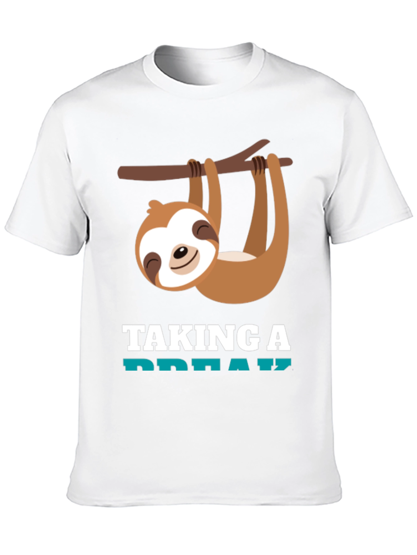 Relaxed Sloth Graphic Tee - Taking a Break