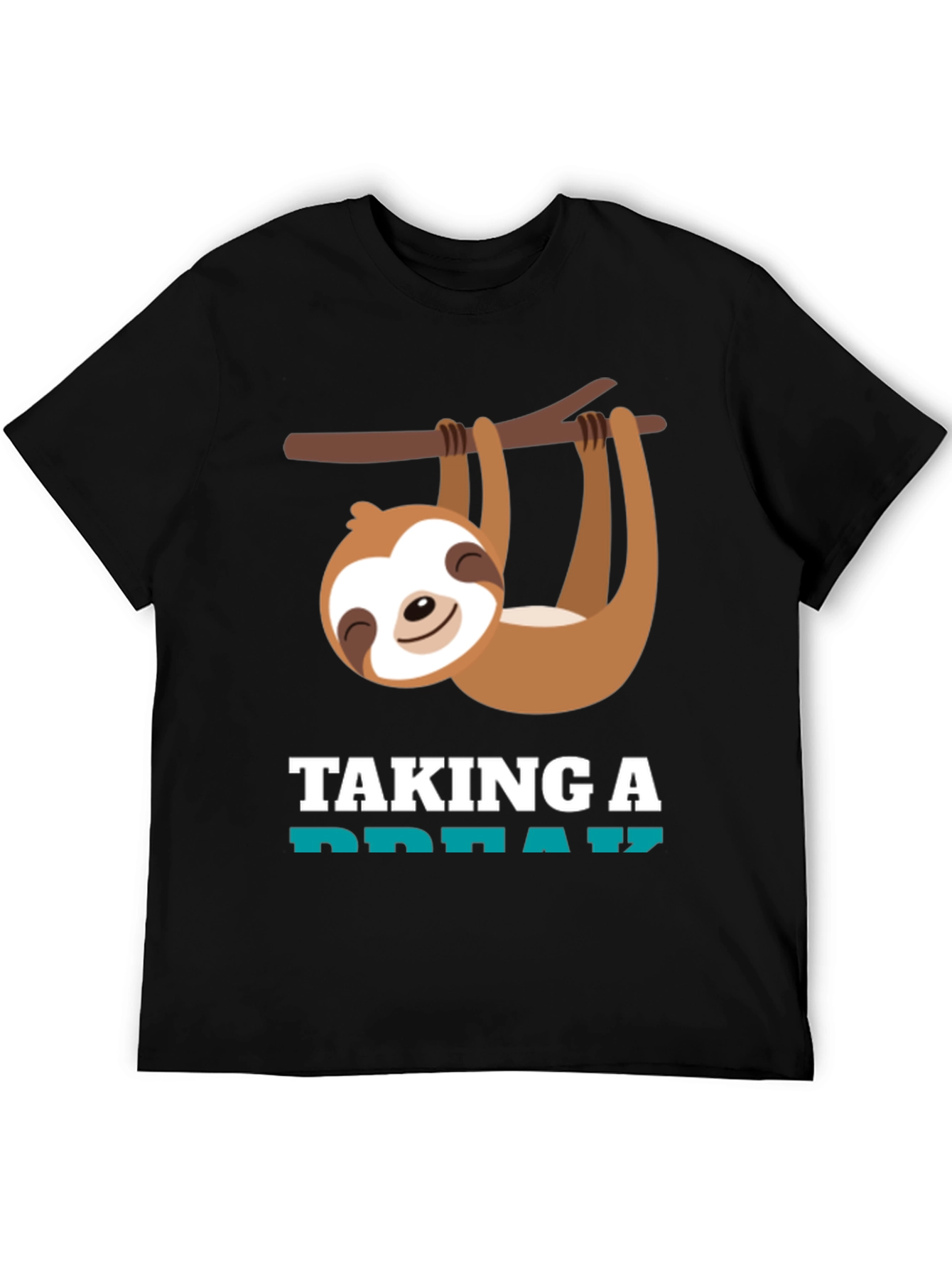 Relaxed Sloth Graphic Tee - Taking a Break
