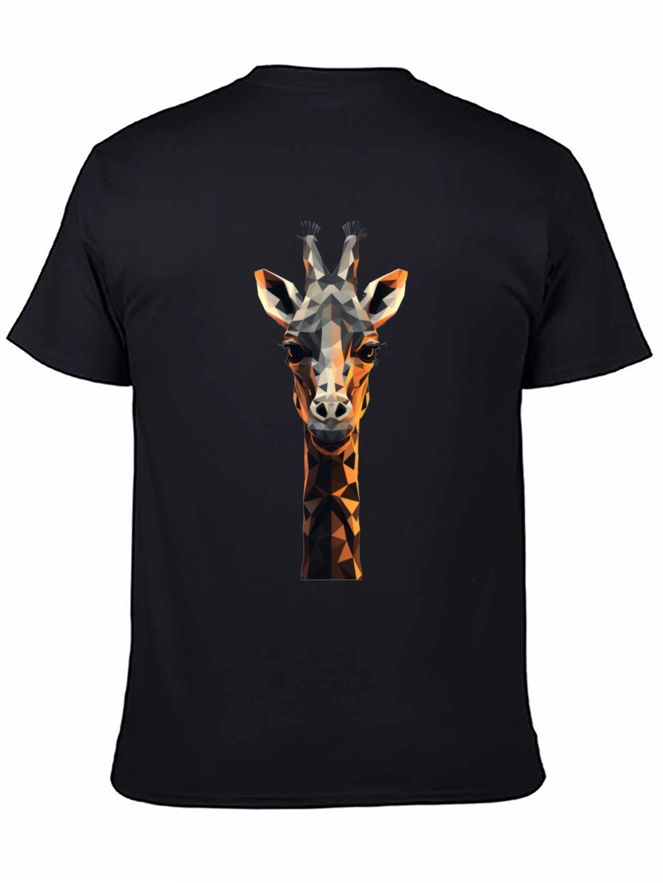 Geometric Giraffe Graphic Tee - Modern Animal Lovers Shirt