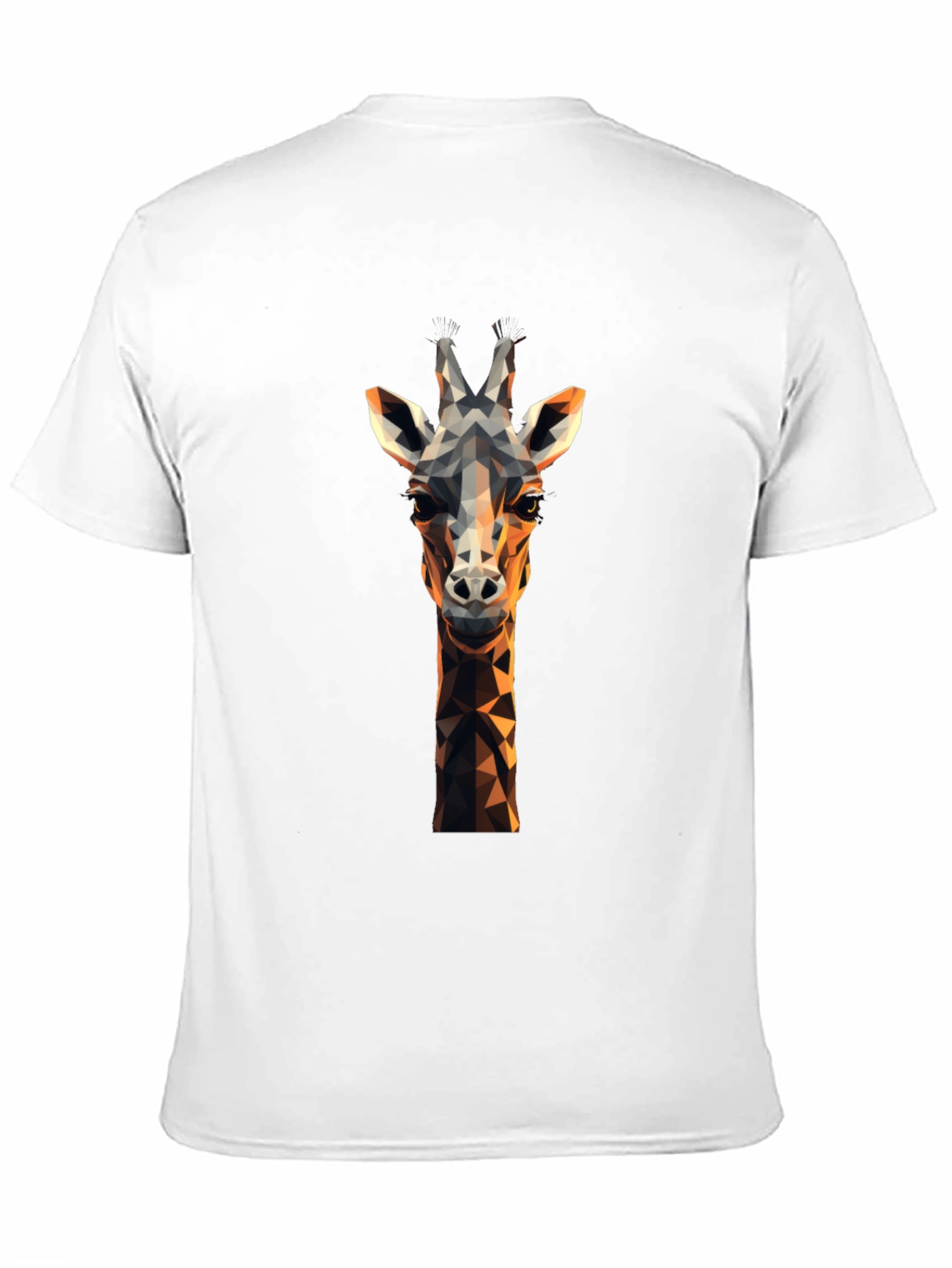 Geometric Giraffe Graphic Tee - Modern Animal Lovers Shirt