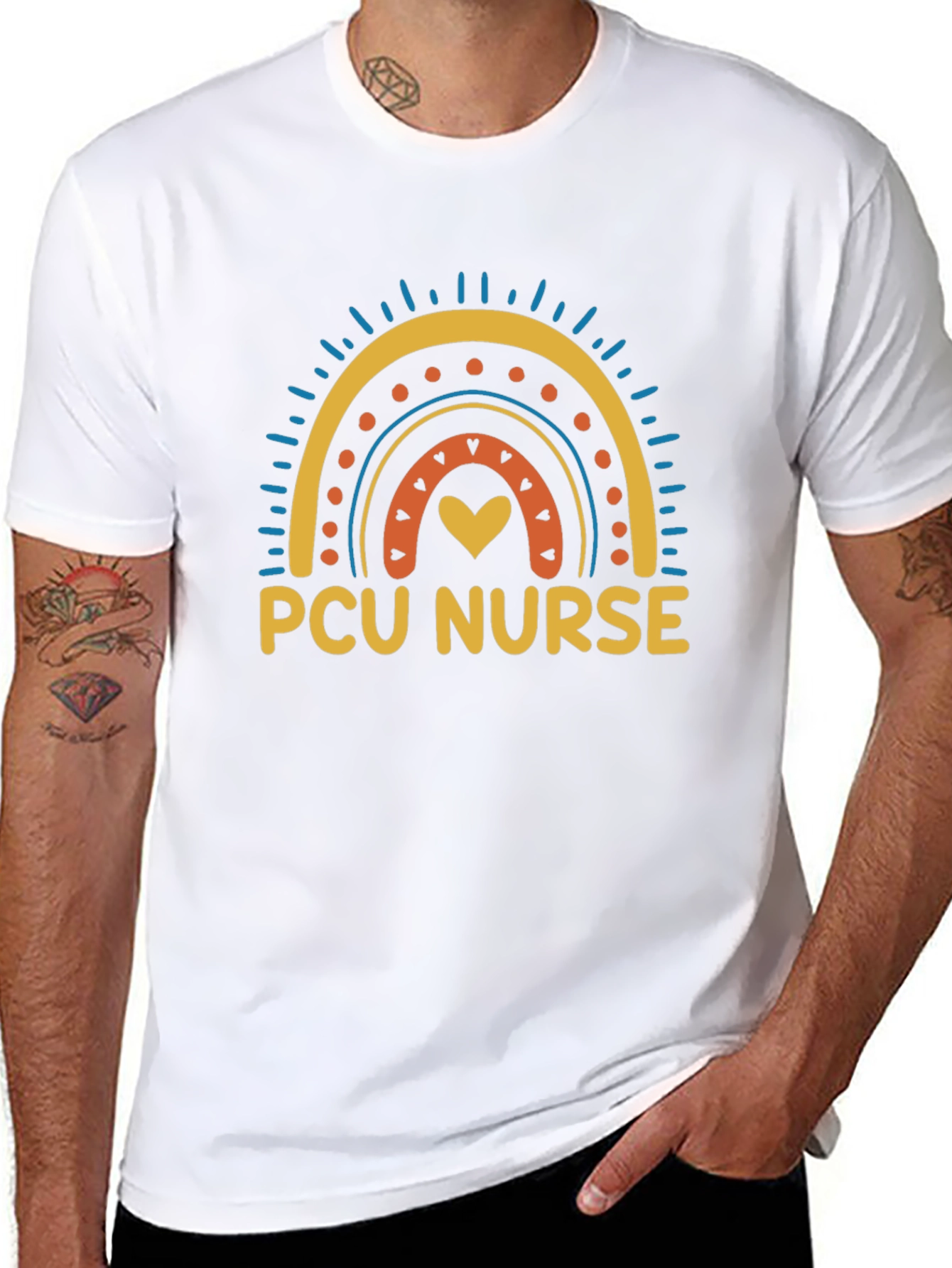 PCU Nurse Rainbow Graphic T-Shirt