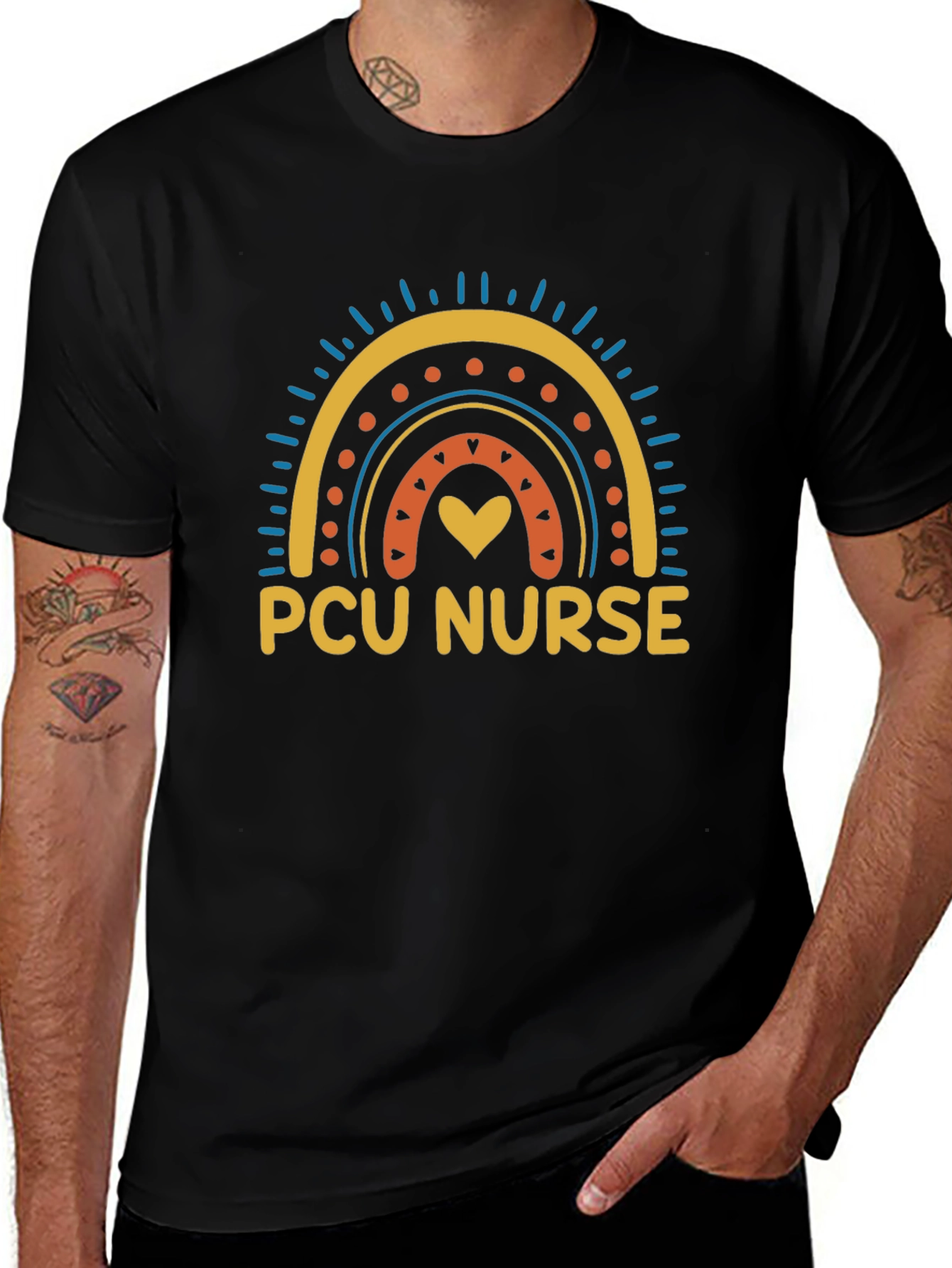 PCU Nurse Rainbow Graphic T-Shirt