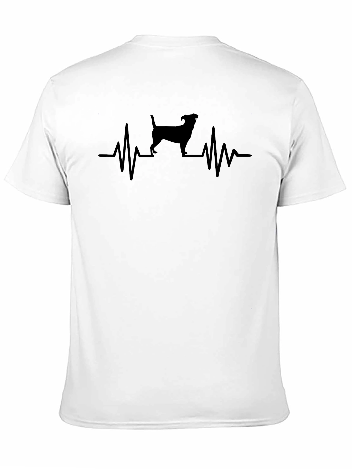 Dog Heartbeat T-Shirt - Black Graphic Tee