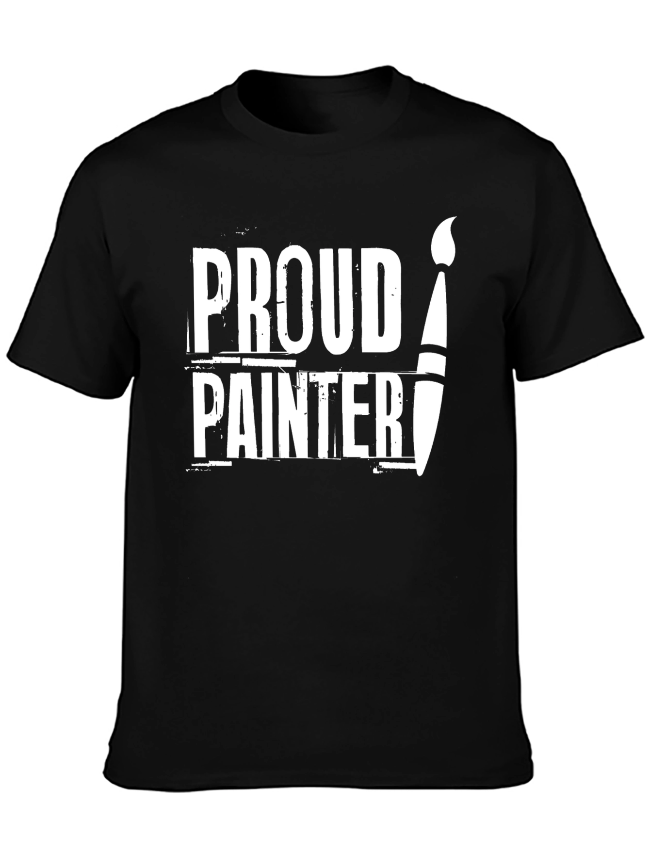 Proud Painter T-Shirt - Artistic Crew Neck Tee