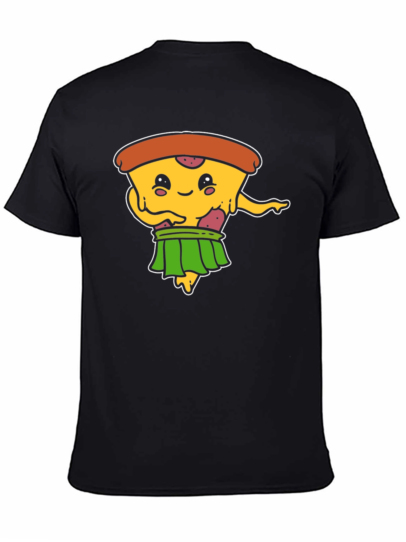 Pizza Hula Dancer Black T-Shirt