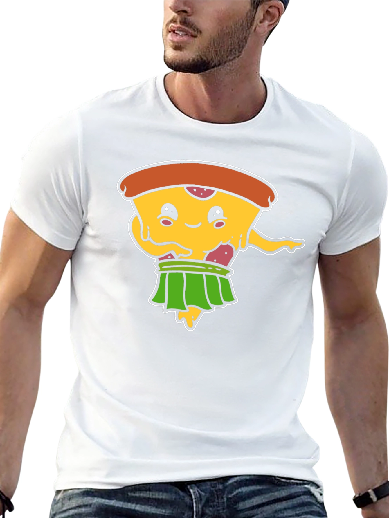 Pizza Hula Dancer Black T-Shirt
