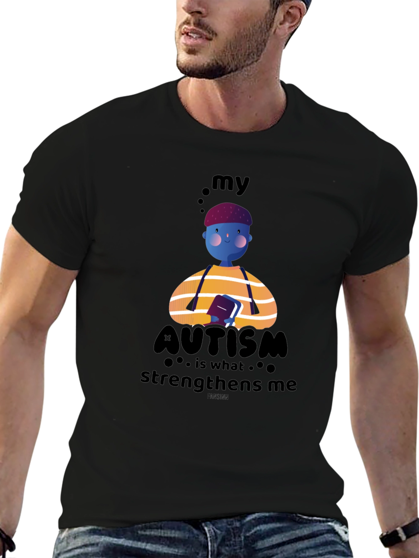 Autism Awareness T-Shirt - My Autism Strengthens Me Design