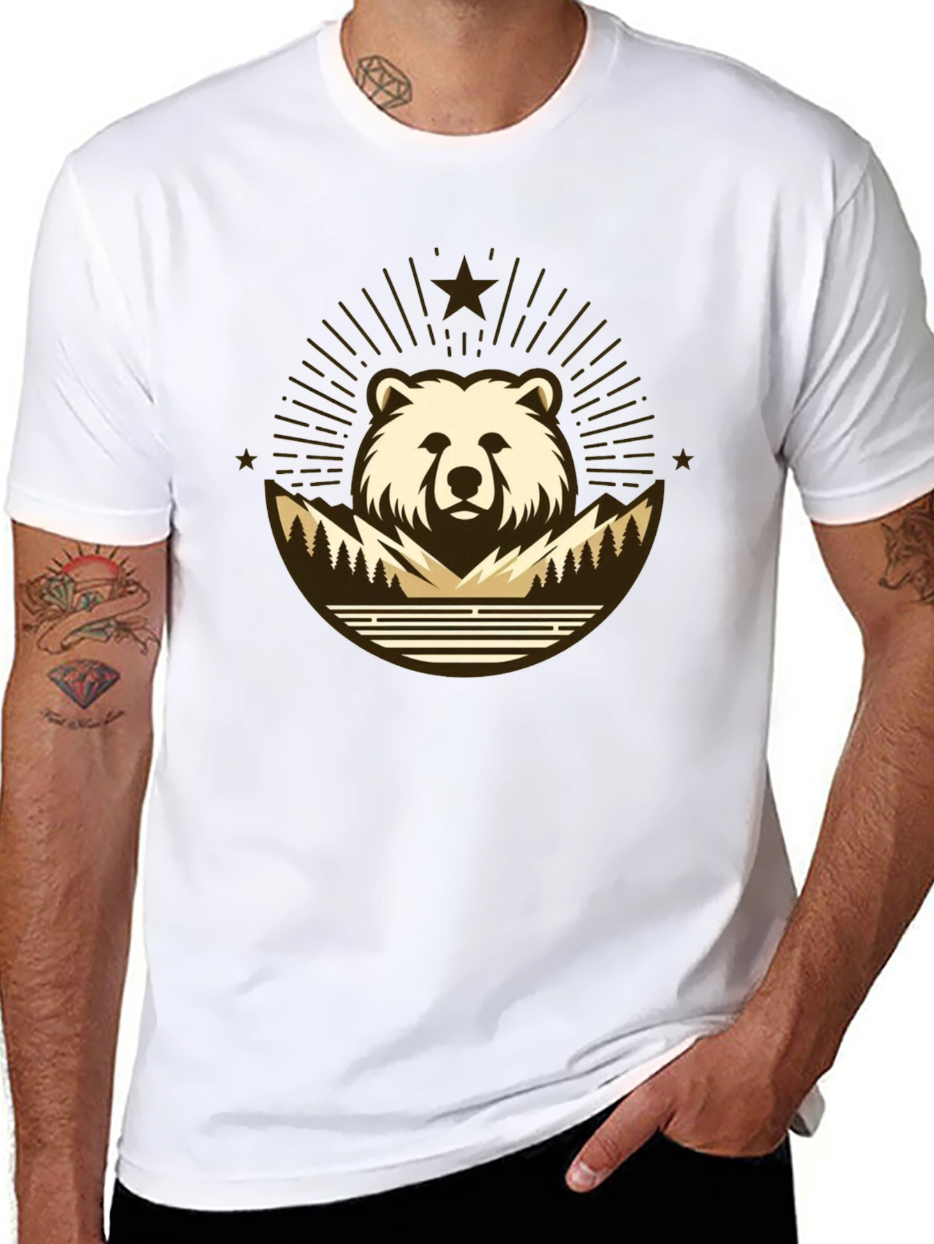 Bear Mountain T-Shirt - Nature Inspired Graphic Tee