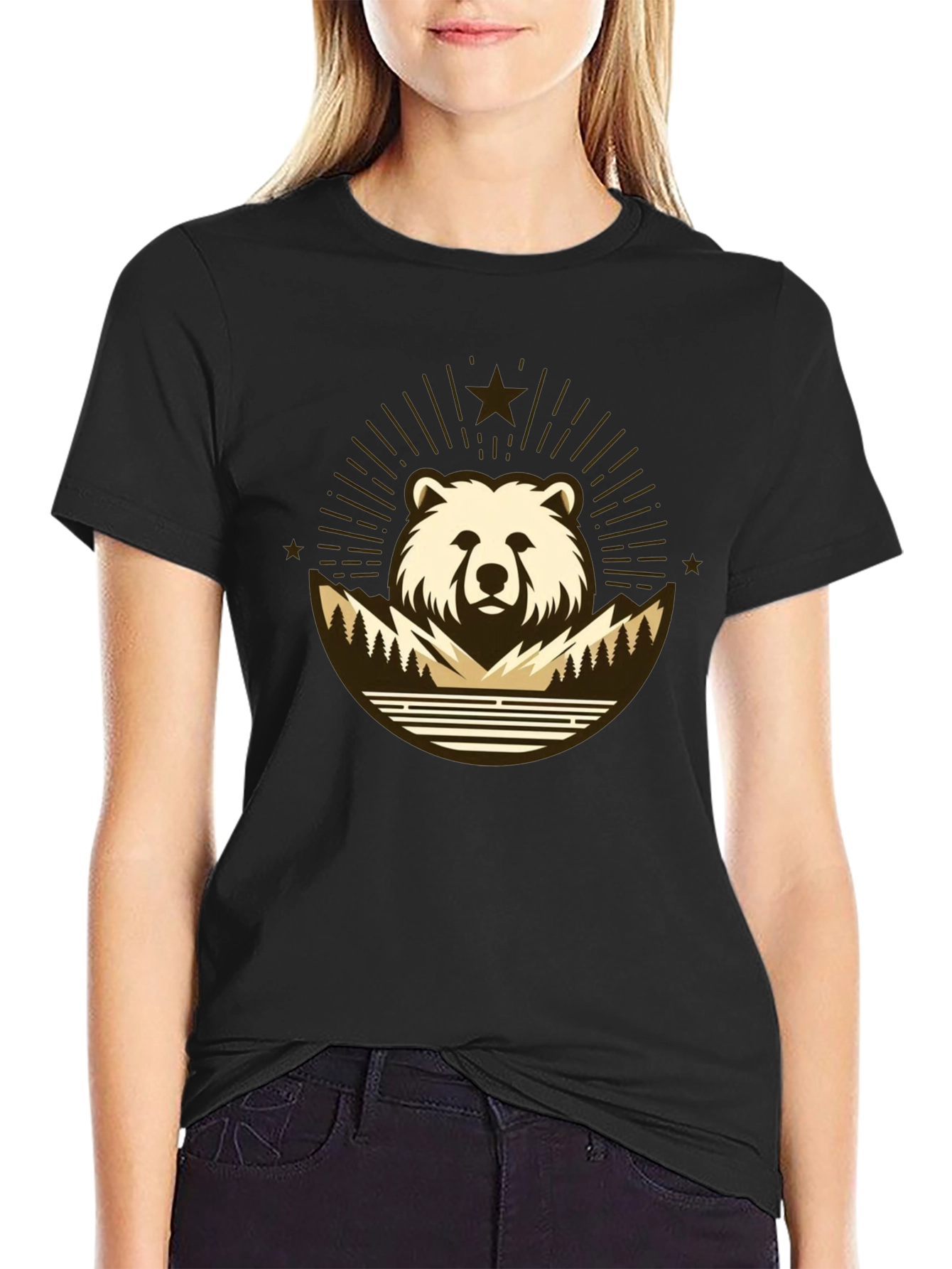 Bear Mountain T-Shirt - Nature Inspired Graphic Tee