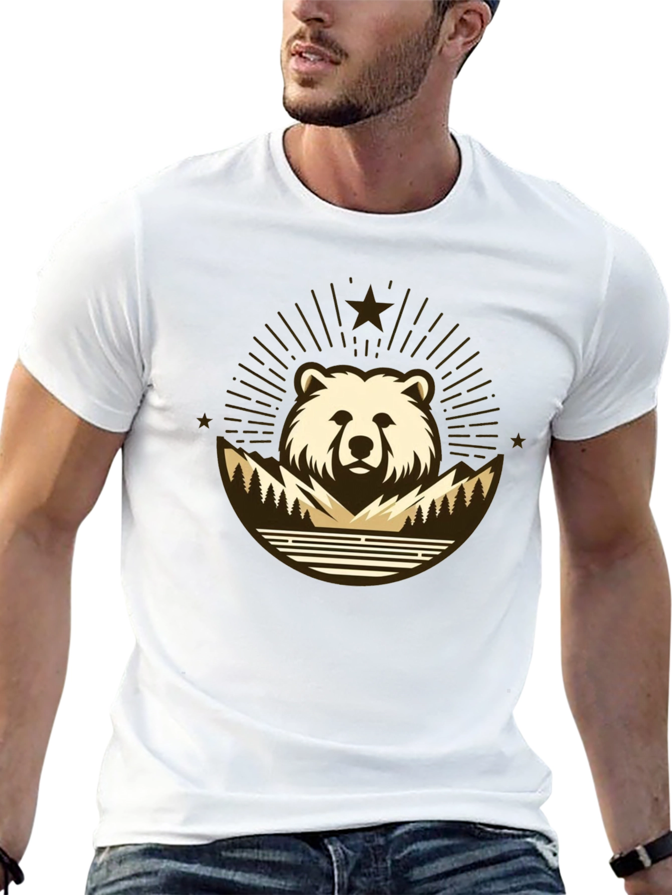 Bear Mountain T-Shirt - Nature Inspired Graphic Tee