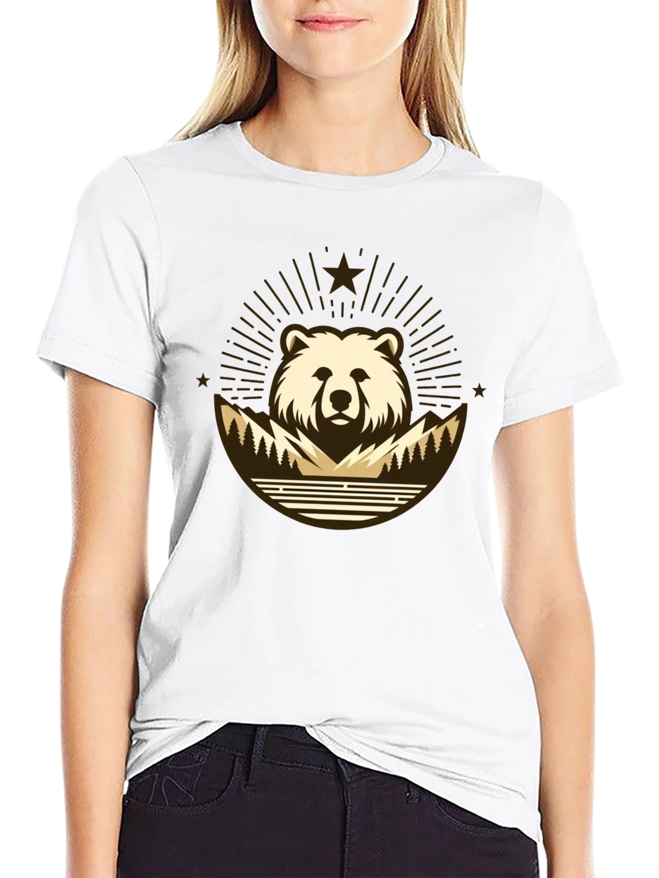 Bear Mountain T-Shirt - Nature Inspired Graphic Tee