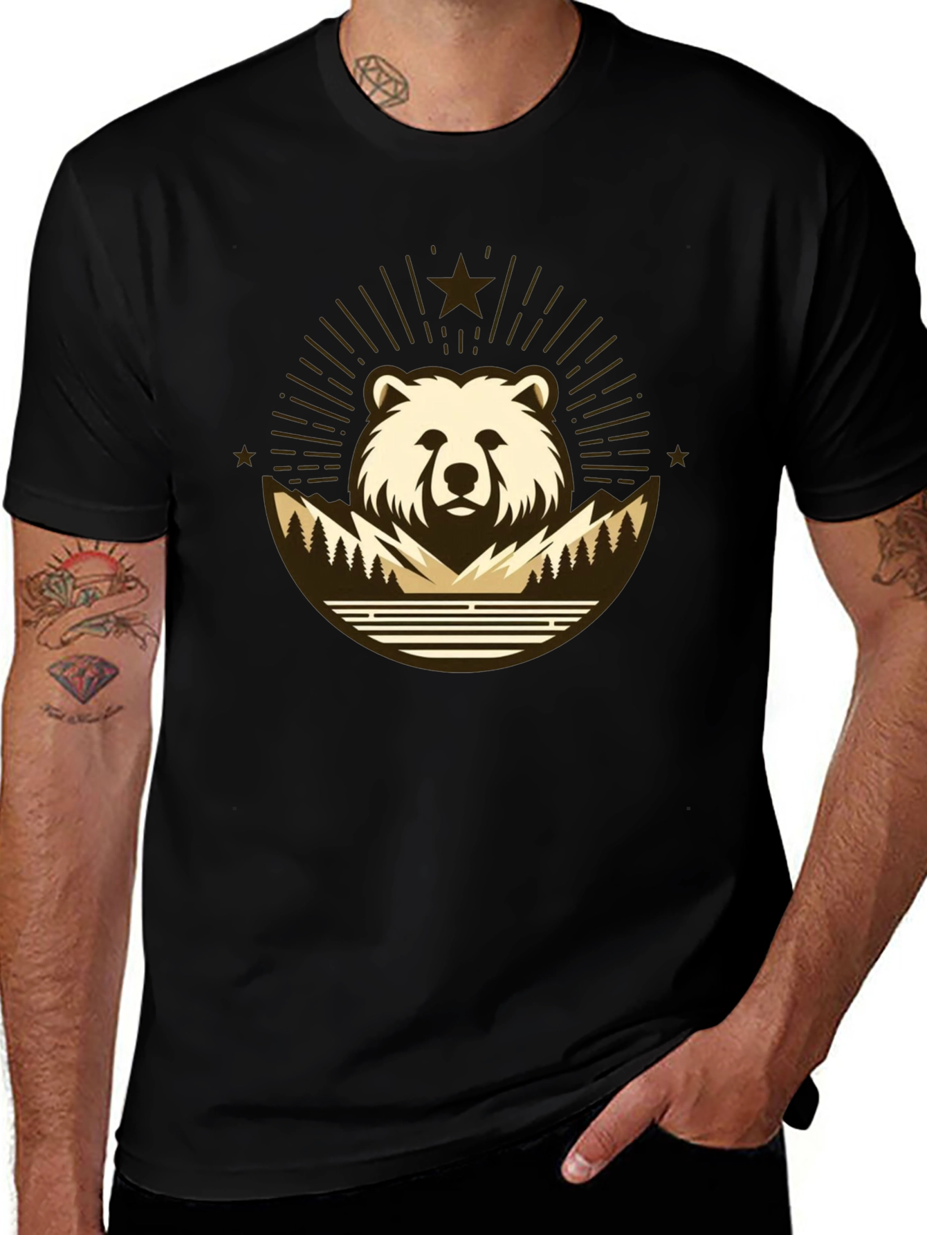 Bear Mountain T-Shirt - Nature Inspired Graphic Tee