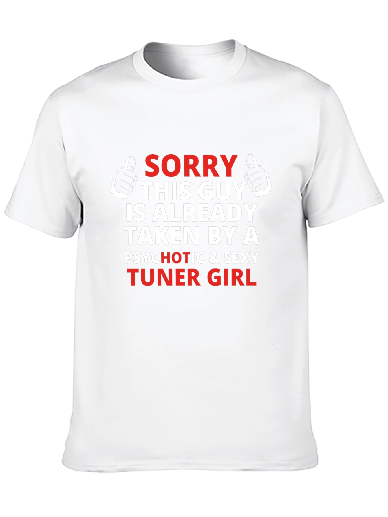 Sorry This Guy Is Taken Tuner Girl T-Shirt