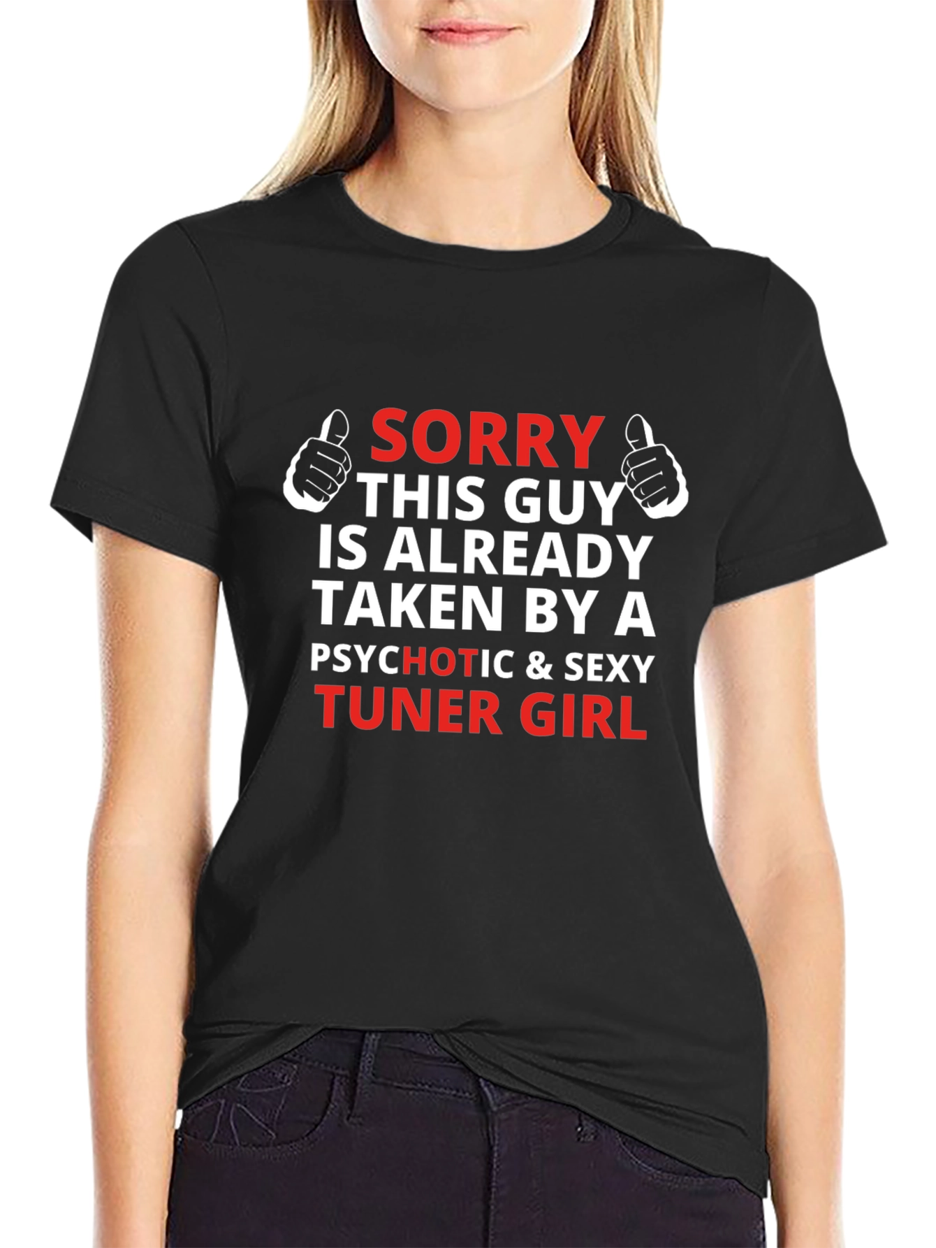 Sorry This Guy Is Taken Tuner Girl T-Shirt