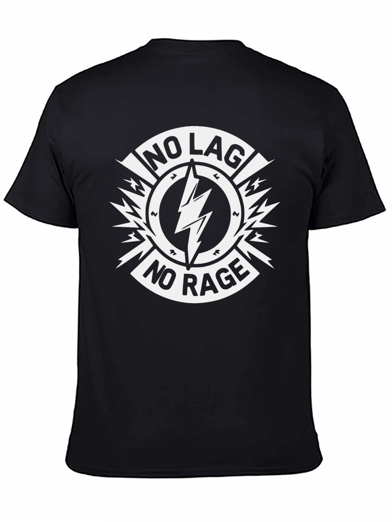 No Lag No Rage Graphic Tee - Black