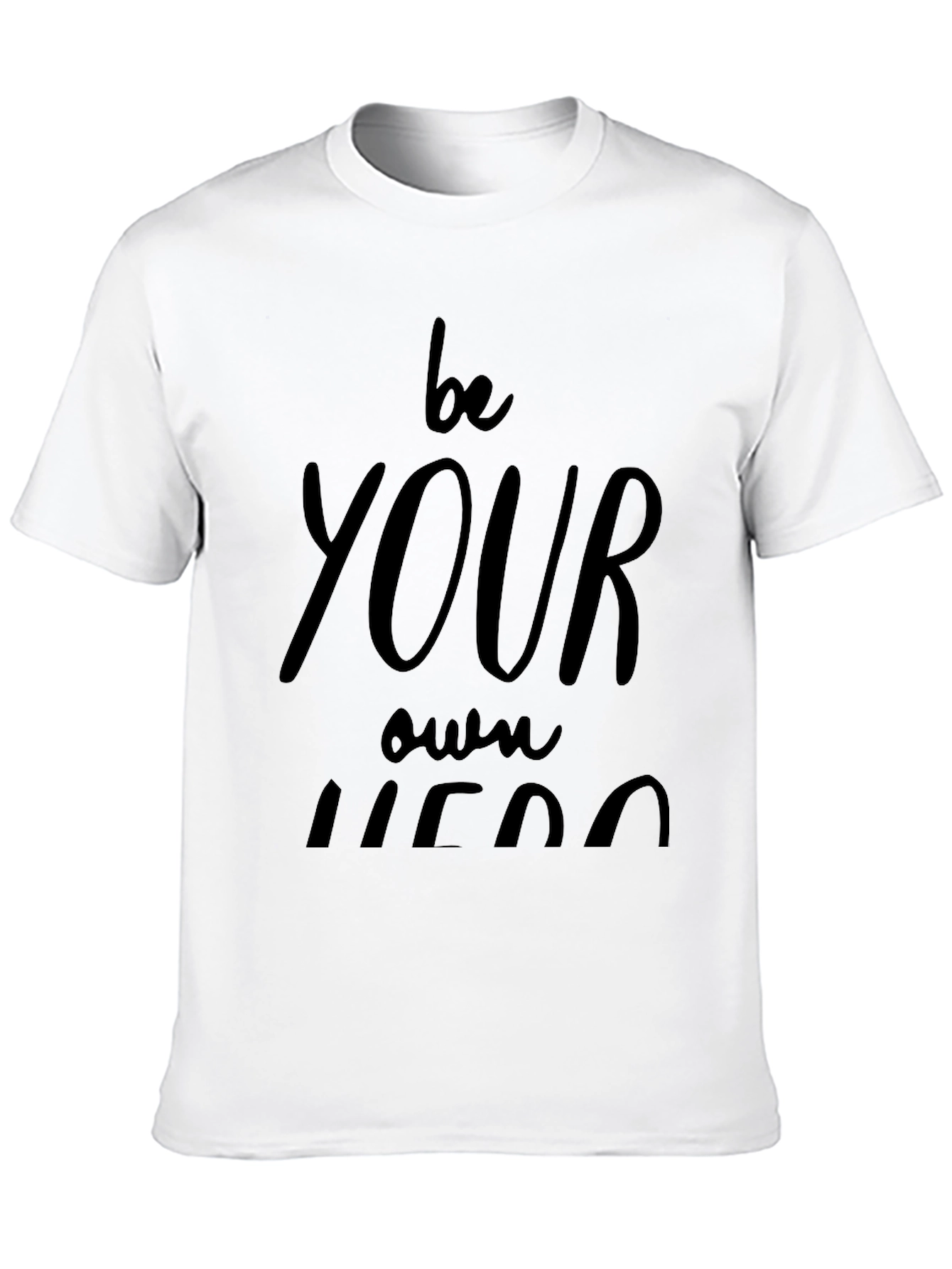 Be Your Own Hero Black Graphic Tee