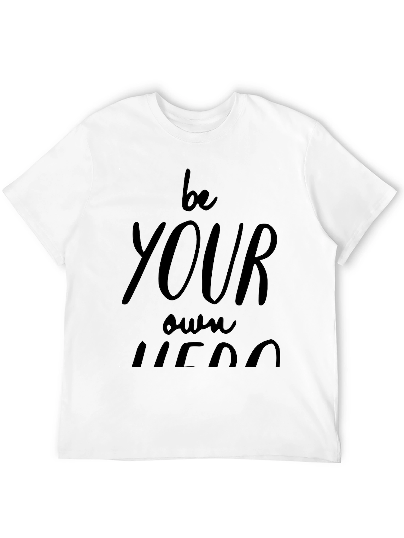 Be Your Own Hero Black Graphic Tee