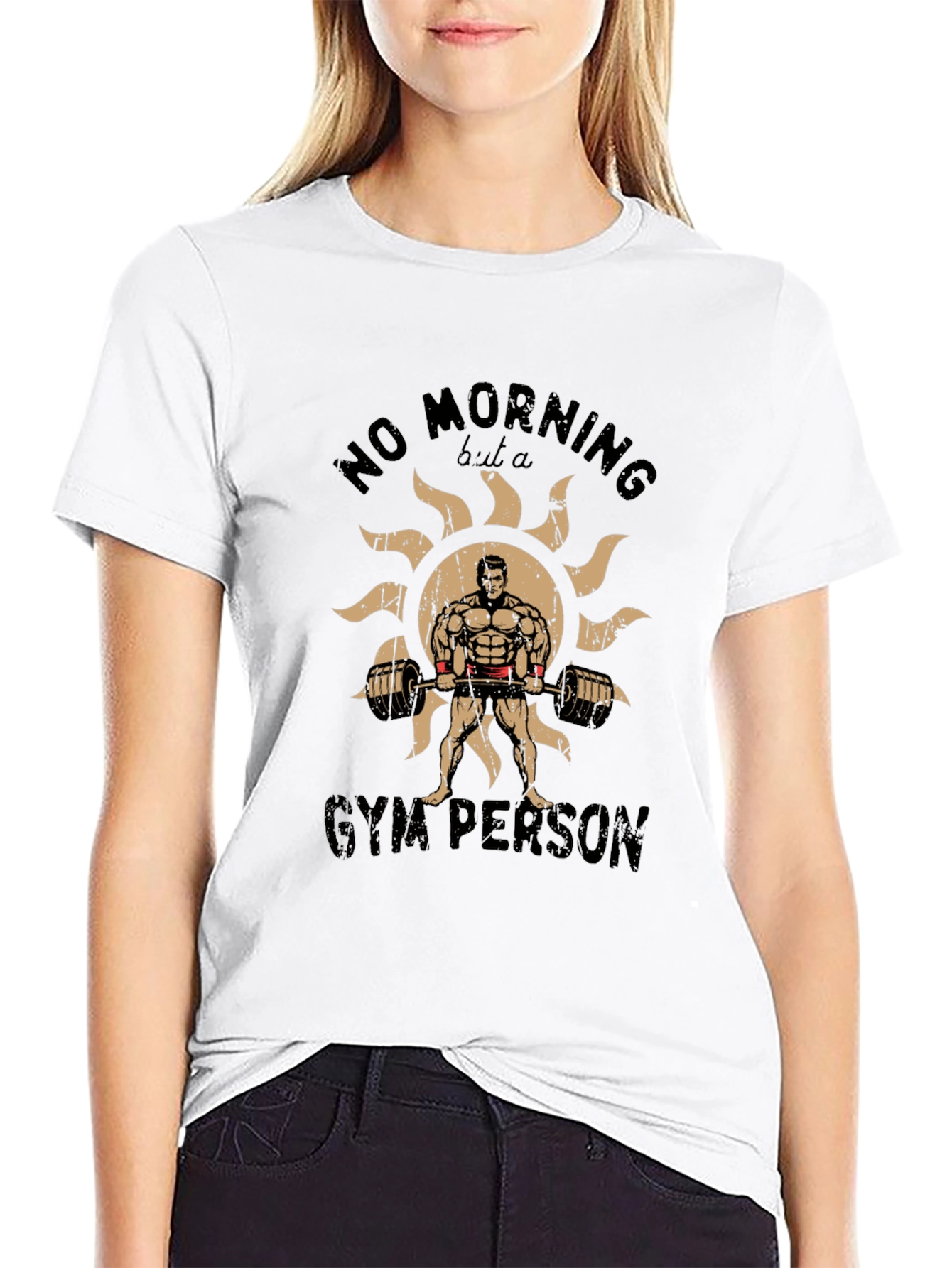 Gym Person Graphic T-Shirt