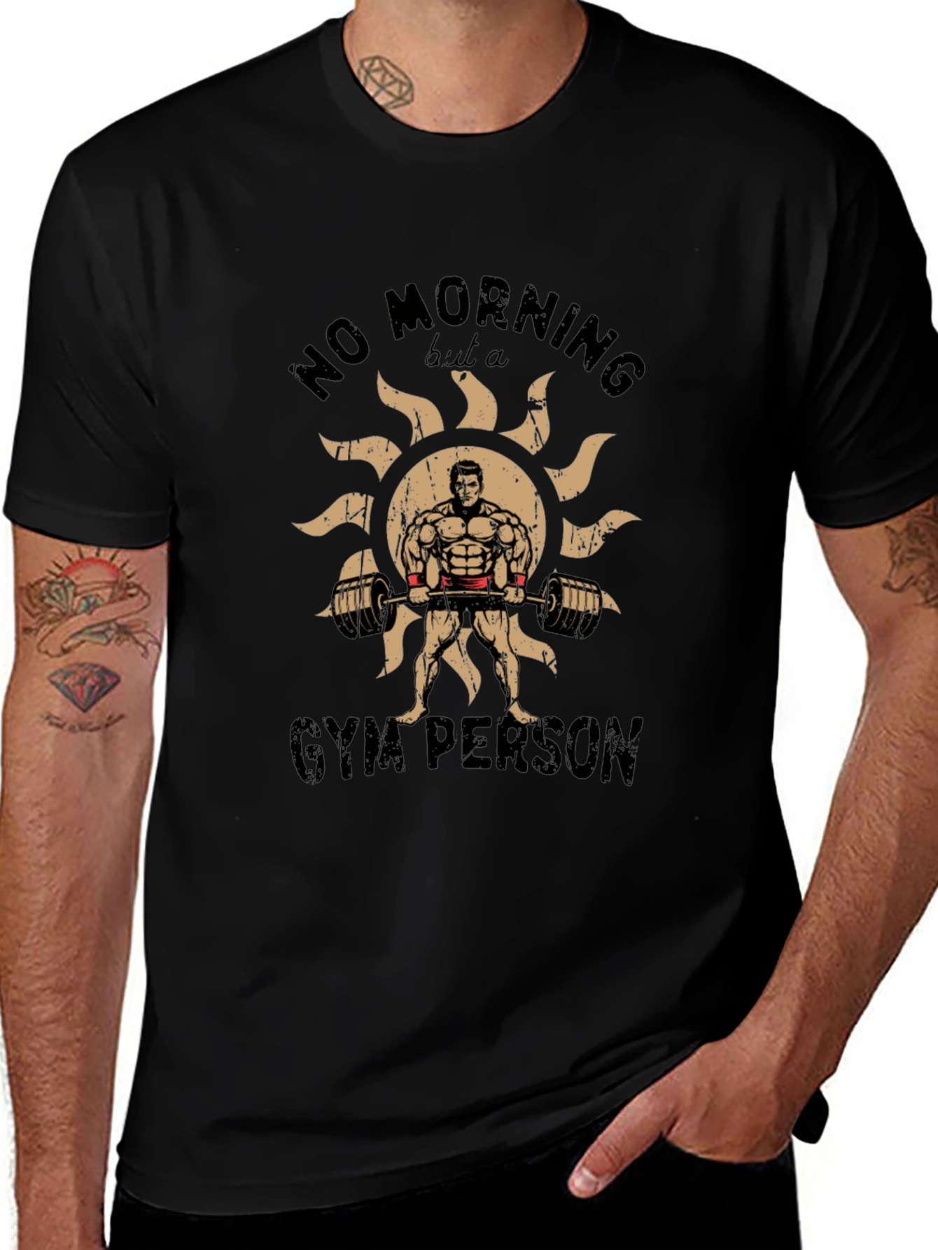 Gym Person Graphic T-Shirt