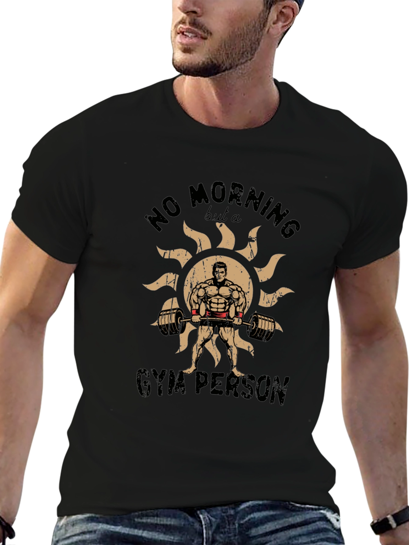 Gym Person Graphic T-Shirt