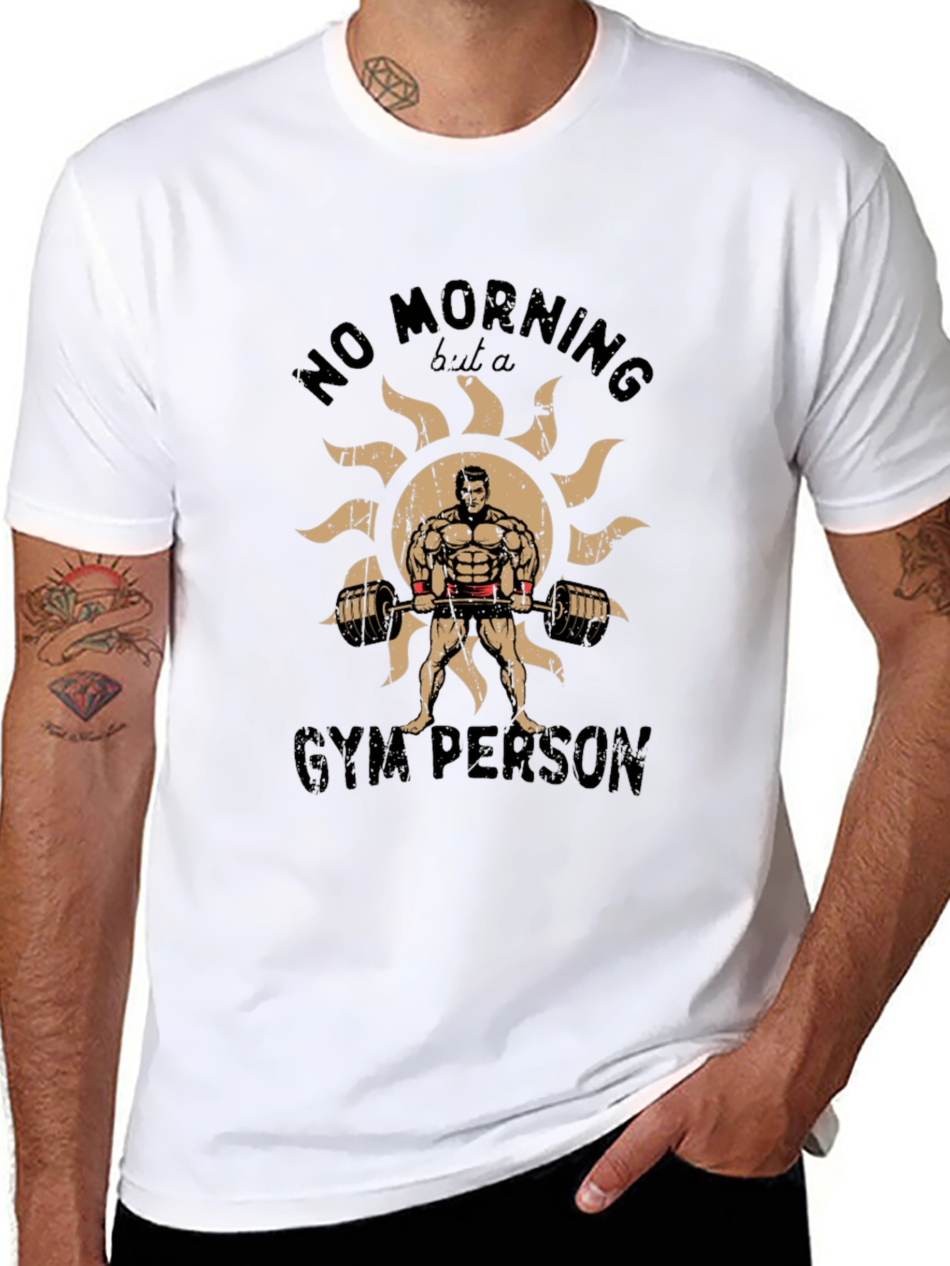Gym Person Graphic T-Shirt