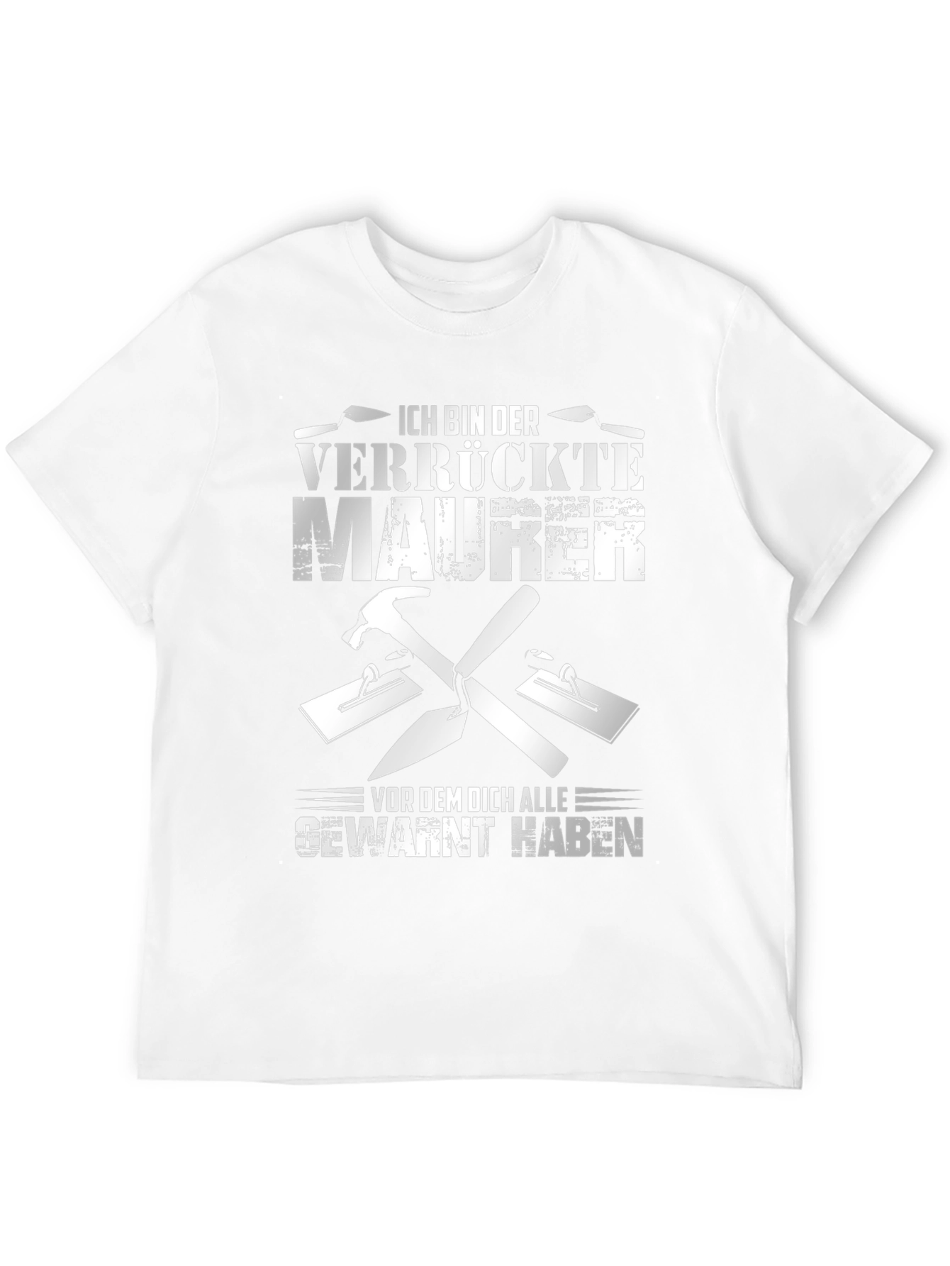 Crazy Bricklayer T-Shirt - Funny German Mason Tee