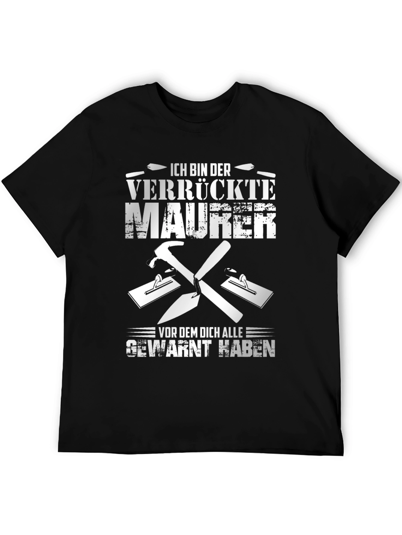 Crazy Bricklayer T-Shirt - Funny German Mason Tee