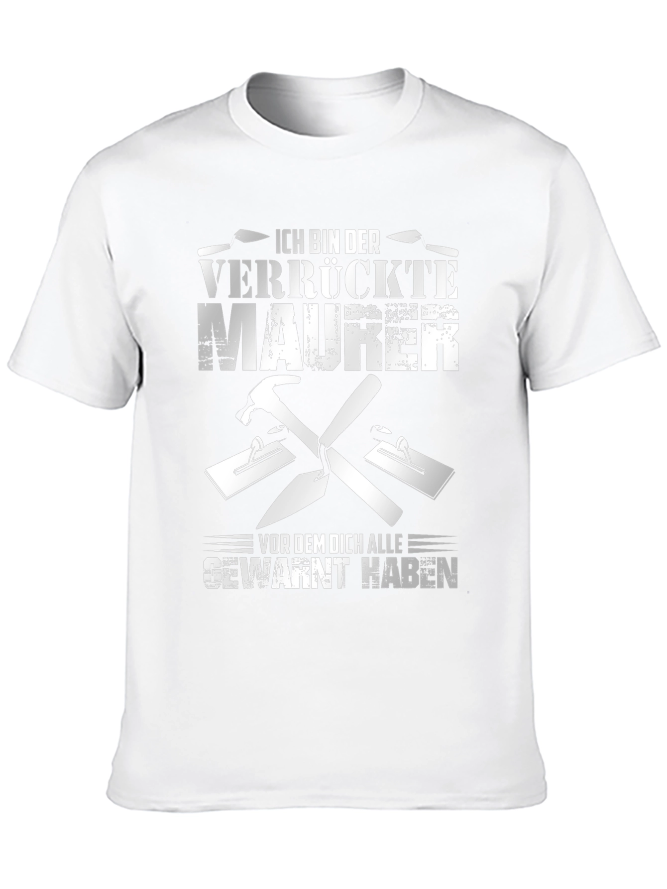 Crazy Bricklayer T-Shirt - Funny German Mason Tee