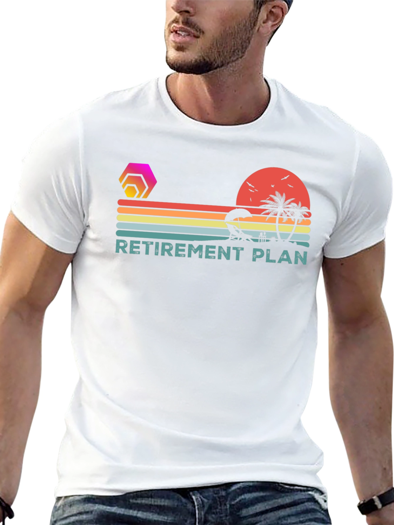Retirement Plan Beach Graphic Tee