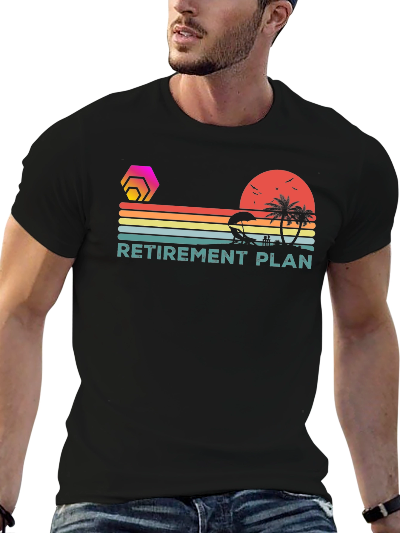 Retirement Plan Beach Graphic Tee