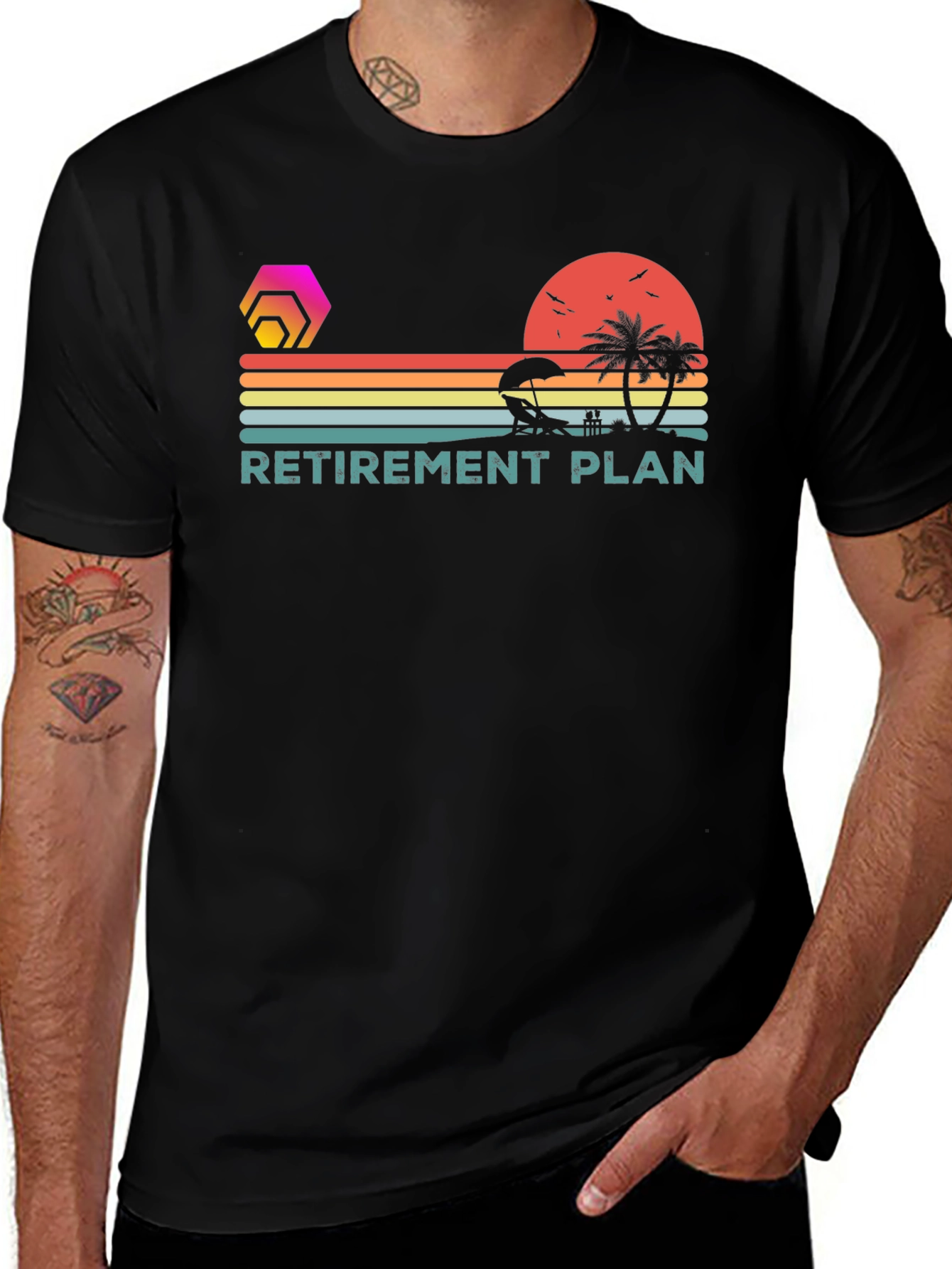 Retirement Plan Beach Graphic Tee