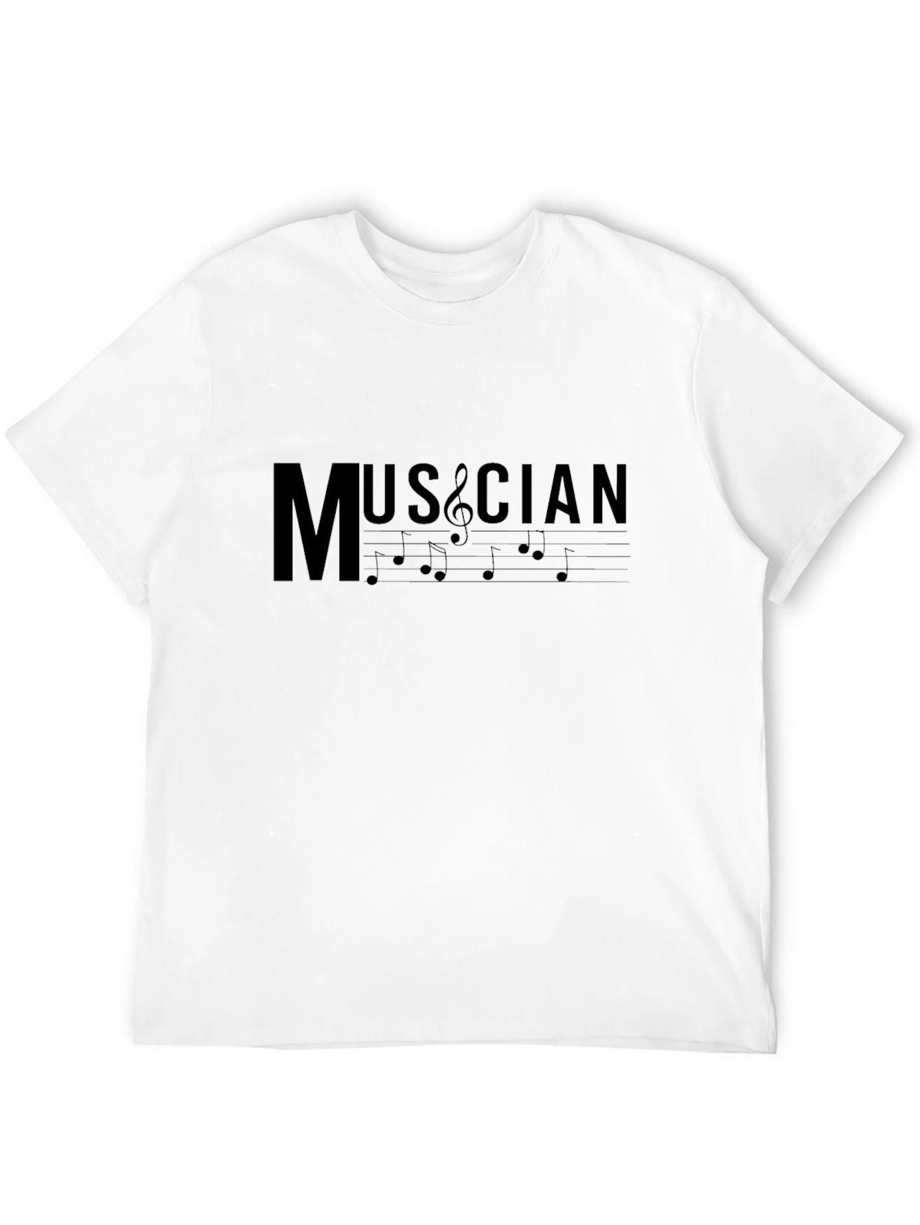 Musician T-Shirt - Music Notes Graphic Tee